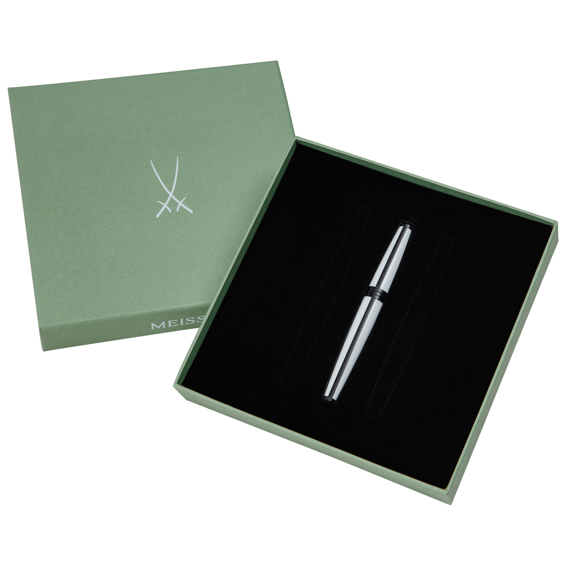 Mascara Rollerball, Weiß, H 18,5 cm | Meissen Cosmopolitan MRB - 0003 - 003 - Meissen Weimar