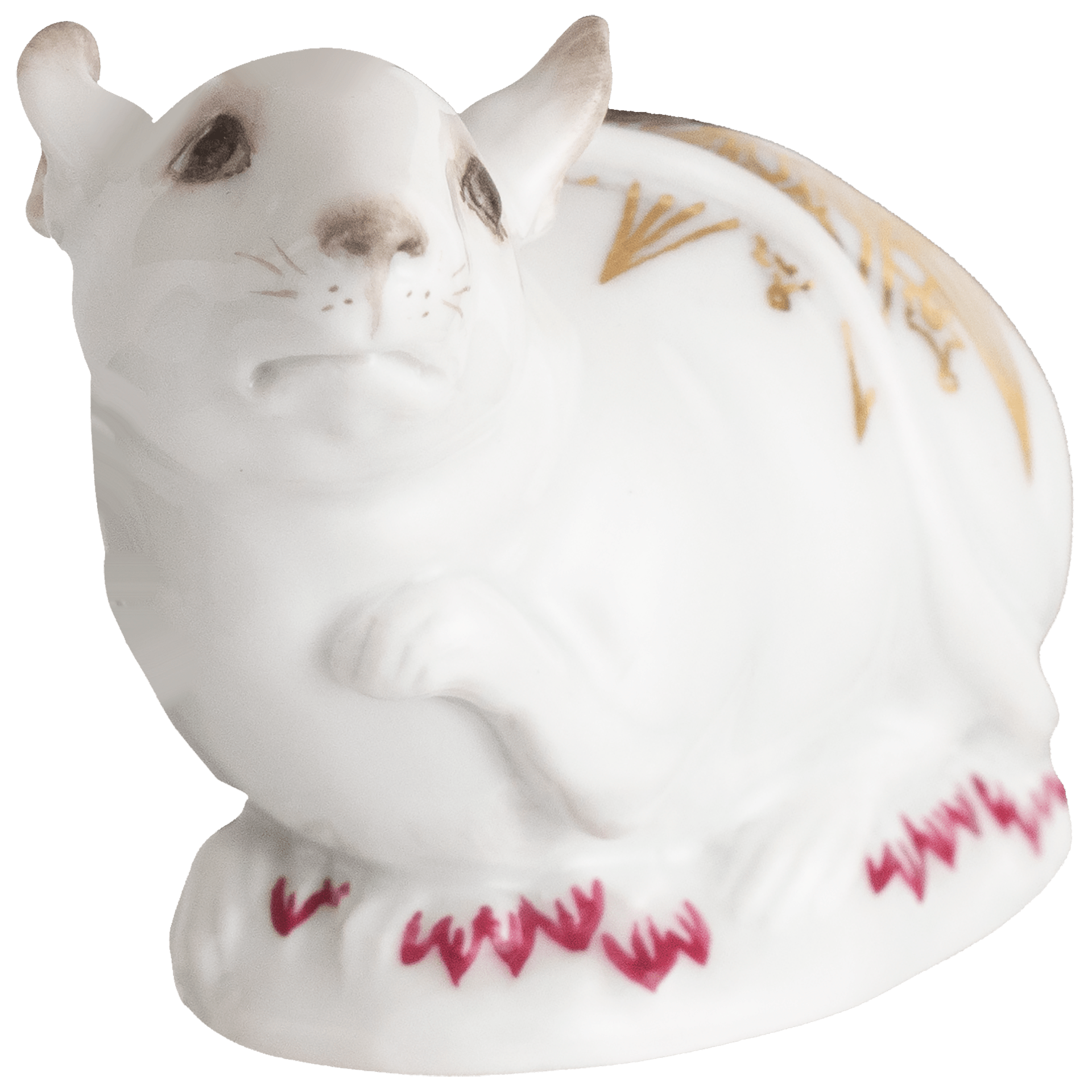 Maus, Goldener Arkanthus, H 4 cm | Meissen Einzelplastik 90A481 - 78502 - Meissen Weimar