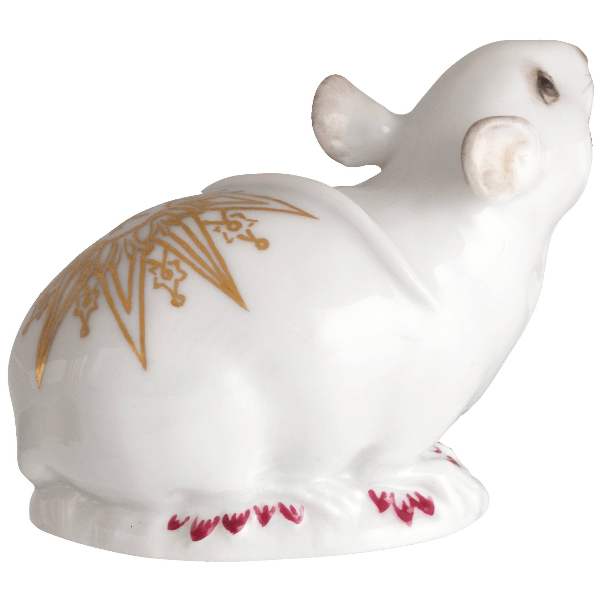 Maus, Goldener Arkanthus, H 4 cm | Meissen Einzelplastik 90A481 - 78502 - Meissen Weimar