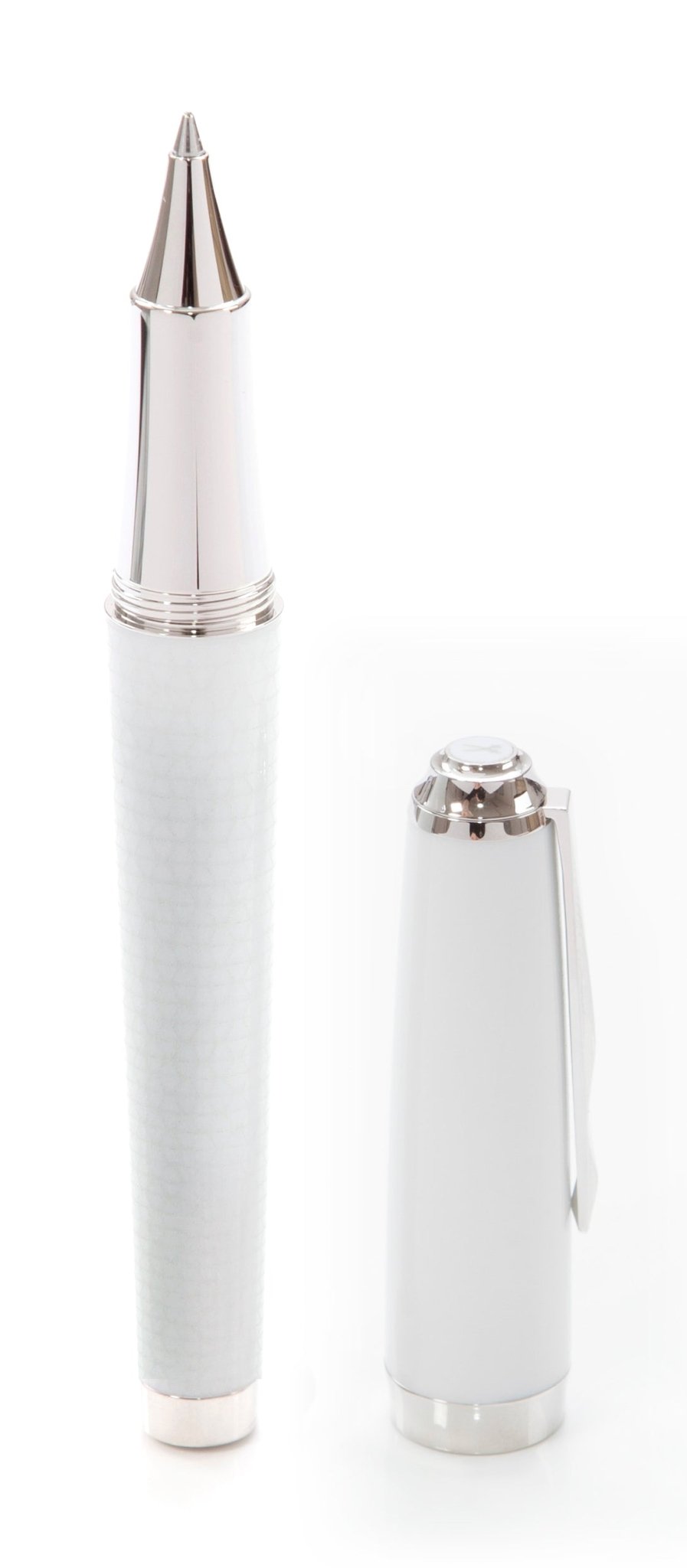 Meissen Rollerball, Mesh Weiß, H 13 cm | Meissen Royal Seal MRB - 0002 - 003 - Meissen Weimar