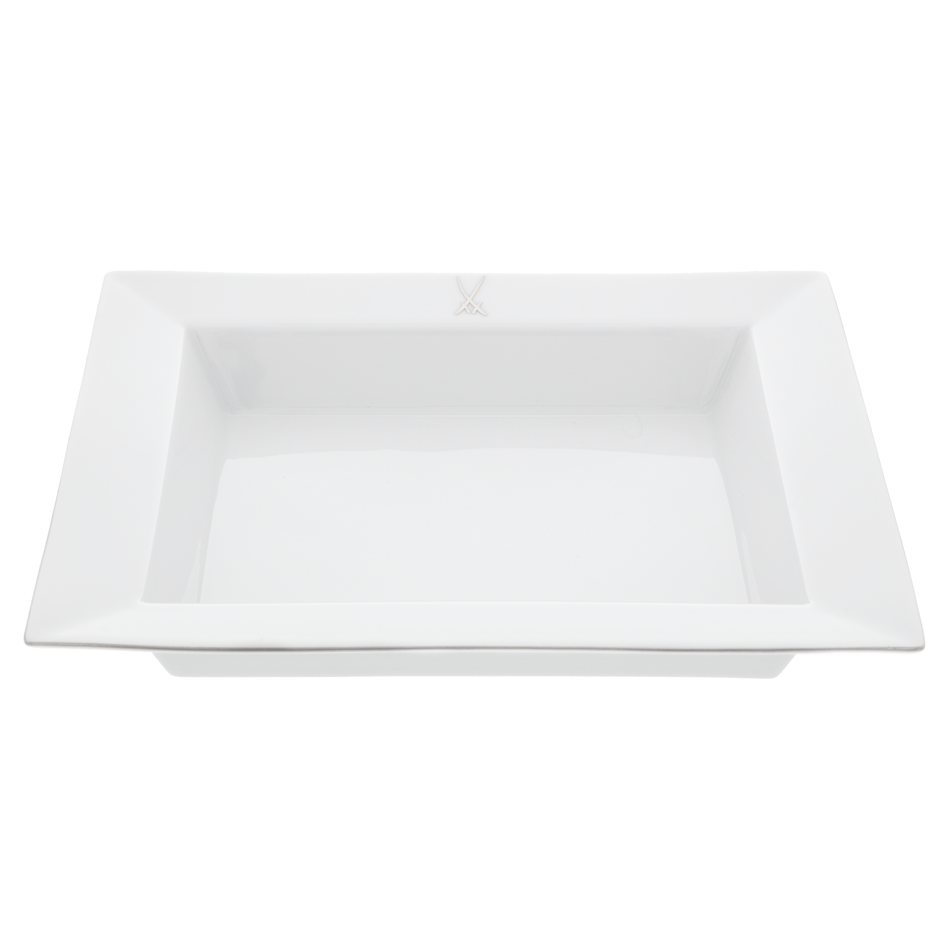 Meissen - Schale eckig, Platin - Schwert, 21x18,5 cm, | The Meissen Vide - Poche - Collection 999890 - 53274 - Meissen Weimar