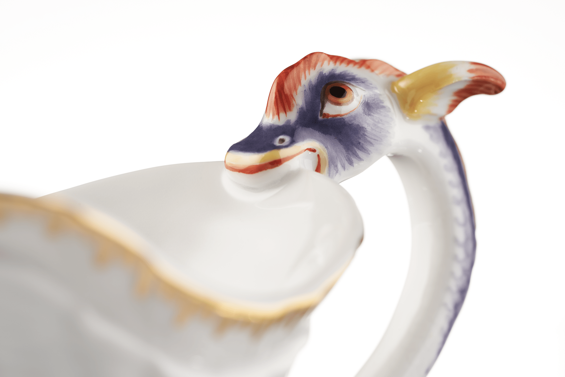 Milchkännchen Indische Blumenzweige, H 10,6 cm | Meissen Schwanendessin 397152 - 05763 - Meissen Weimar