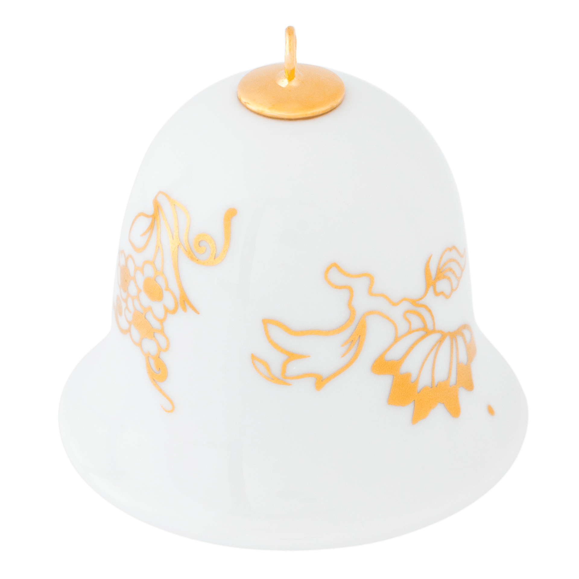 Miniatur - Glocke, "Golden Onion Style", H 5 cm | Meissen Zweigschmuck Glocken Kollektion 79B604-55M02 - Meissen Weimar