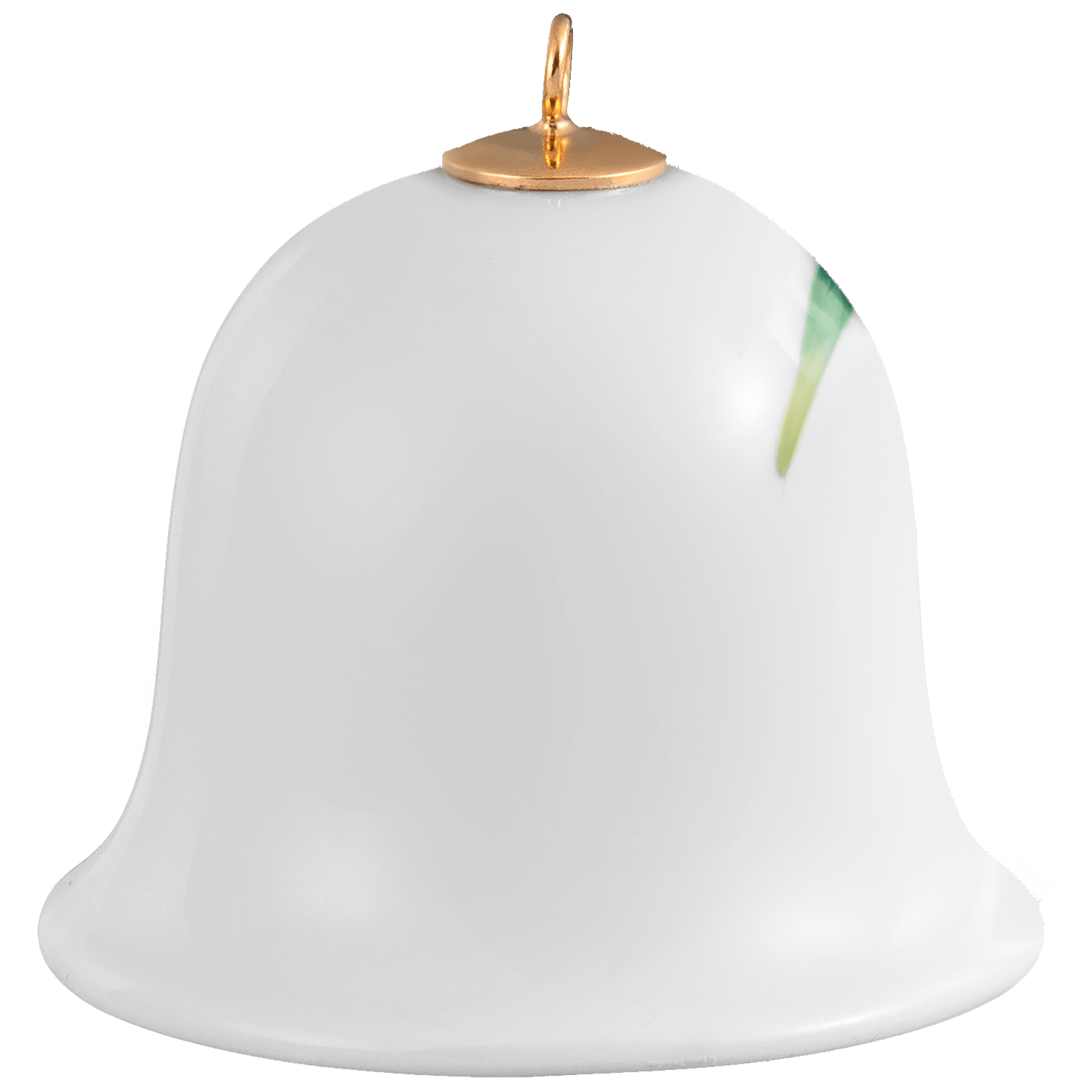 Miniatur - Glocke, Schwertlilie, H 5 cm | Meissen Zweigschmuck Glocken Kollektion 03A104 - 55M02 - Meissen Weimar
