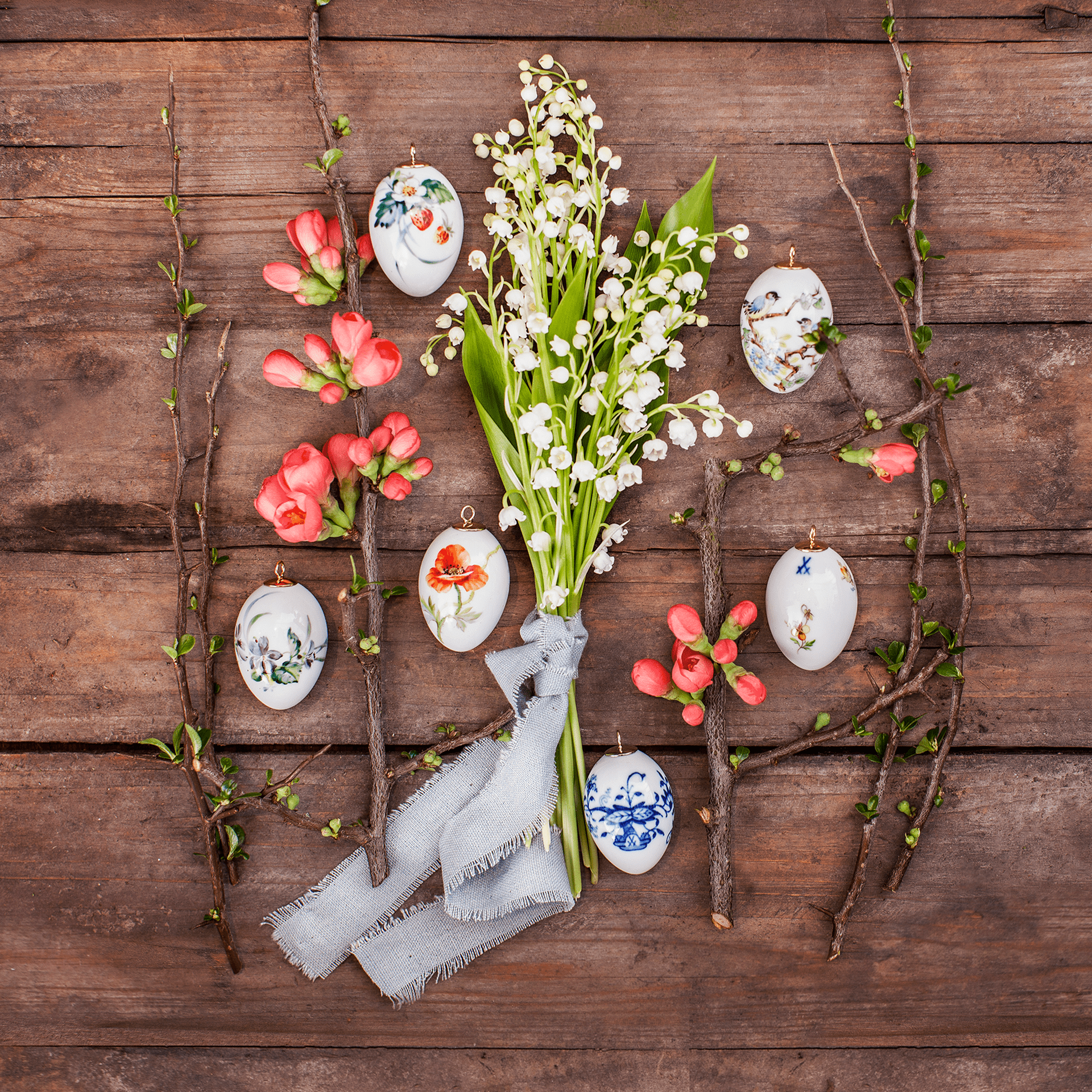 Miniaturglocke, Blumenmalerei 'Wilder Mohn', rot, weißer Rand, H 5 cm | Meissen Miniaturglocke 615201 - 55M02 - Meissen Weimar