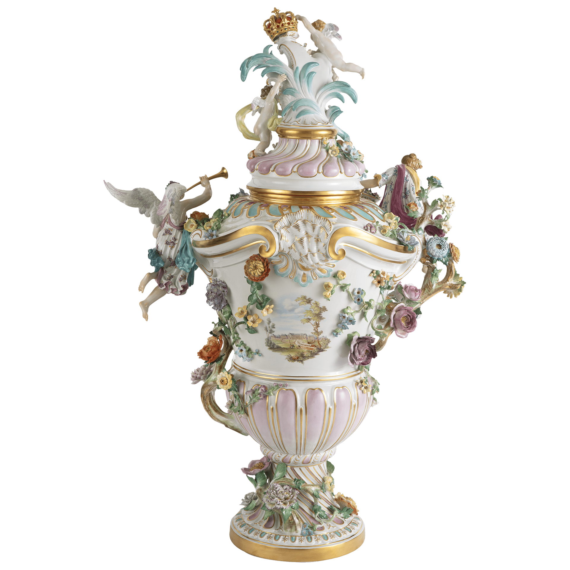 Mittelvase Das blühende Frankreich, H 84 cm | Meissen Exklusiv - Kollektion 90a780-81m18 - Meissen Weimar