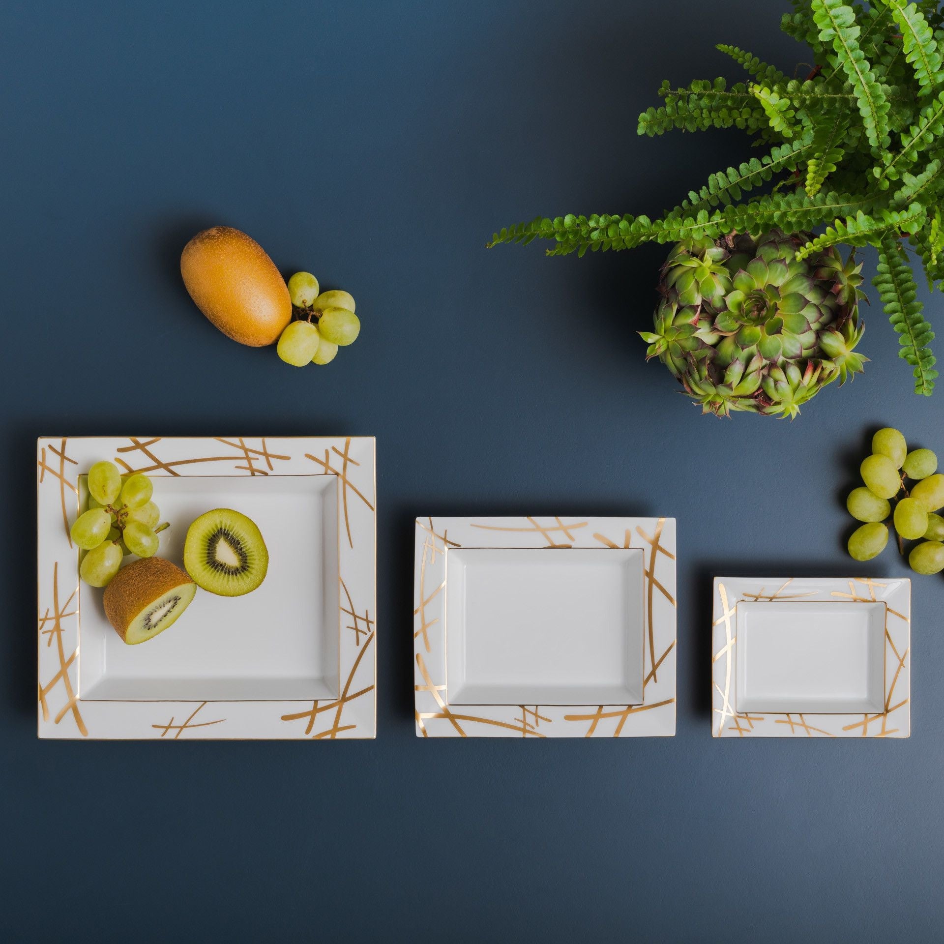 Mittlere rechteckige Schale, 'Swords', 16x13,5 cm | Meissen Vide Poche 77A042 - 53269 - Meissen Weimar