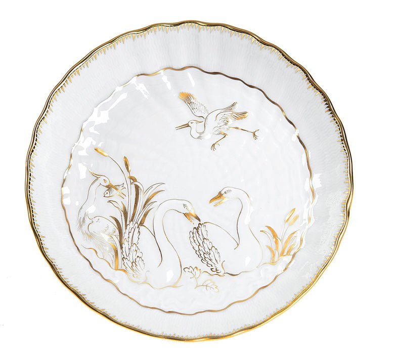 Mokkaservice Schwanendessin Capodimonte, Weiß mit Gold, 18 - teilig | Meissen Limitierte Meisterwerke 398984 - s0537 - Meissen Weimar