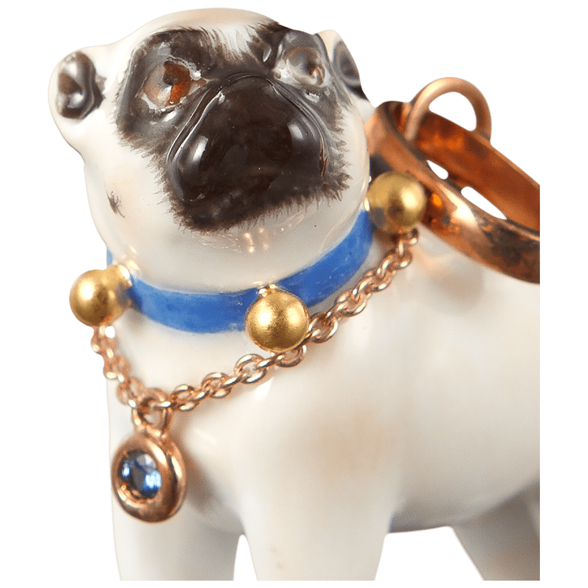 Mops, Blue Edition, 3,4 x 3,5 cm | Meissen Blue Edition MFJ20HS03500 - Meissen Weimar