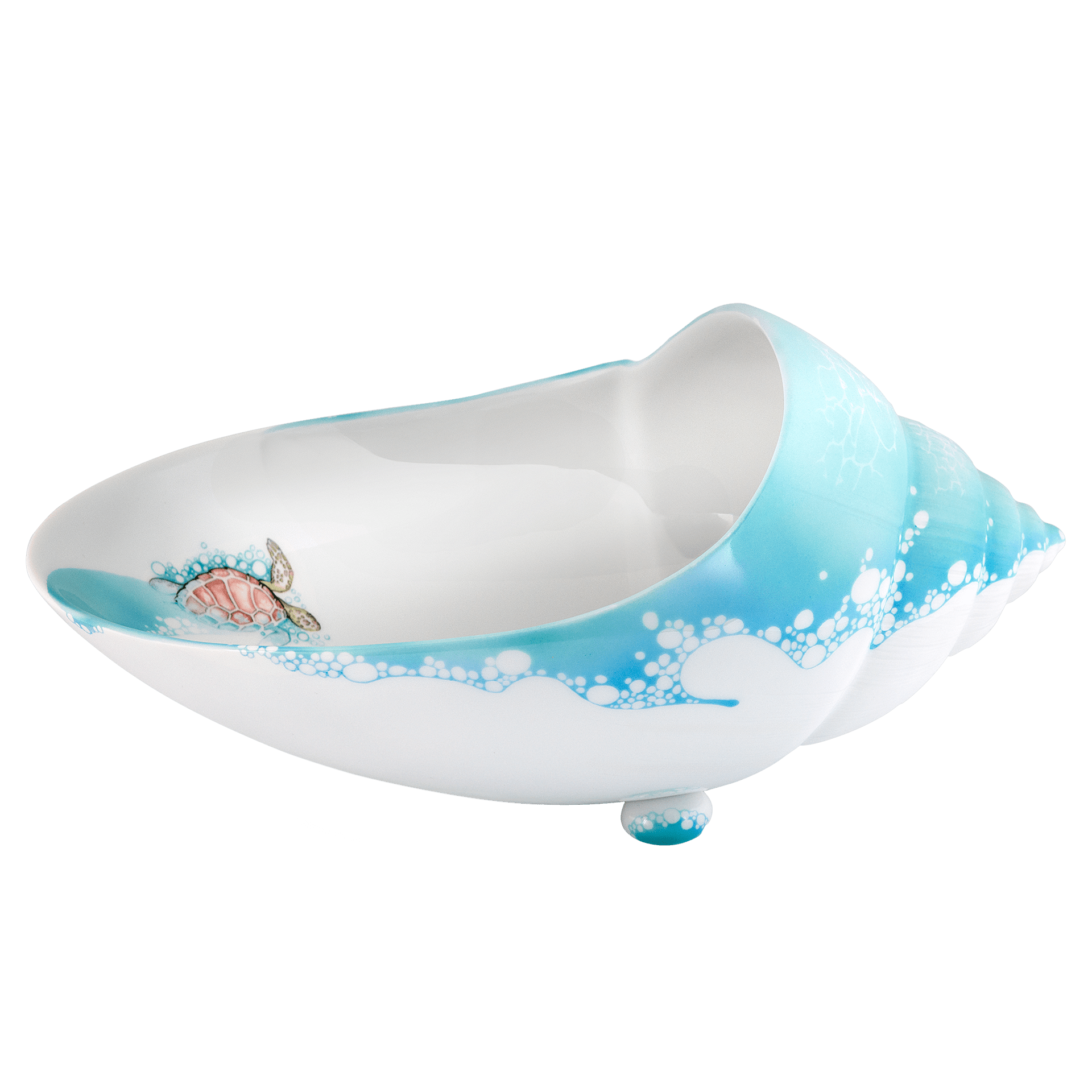 Muschelschale "Blaue Lagune", Lim. 25, 19,5 x 28,5 cm | Meissen Limitierte Meisterwerke 930E84-54917 - Meissen Weimar