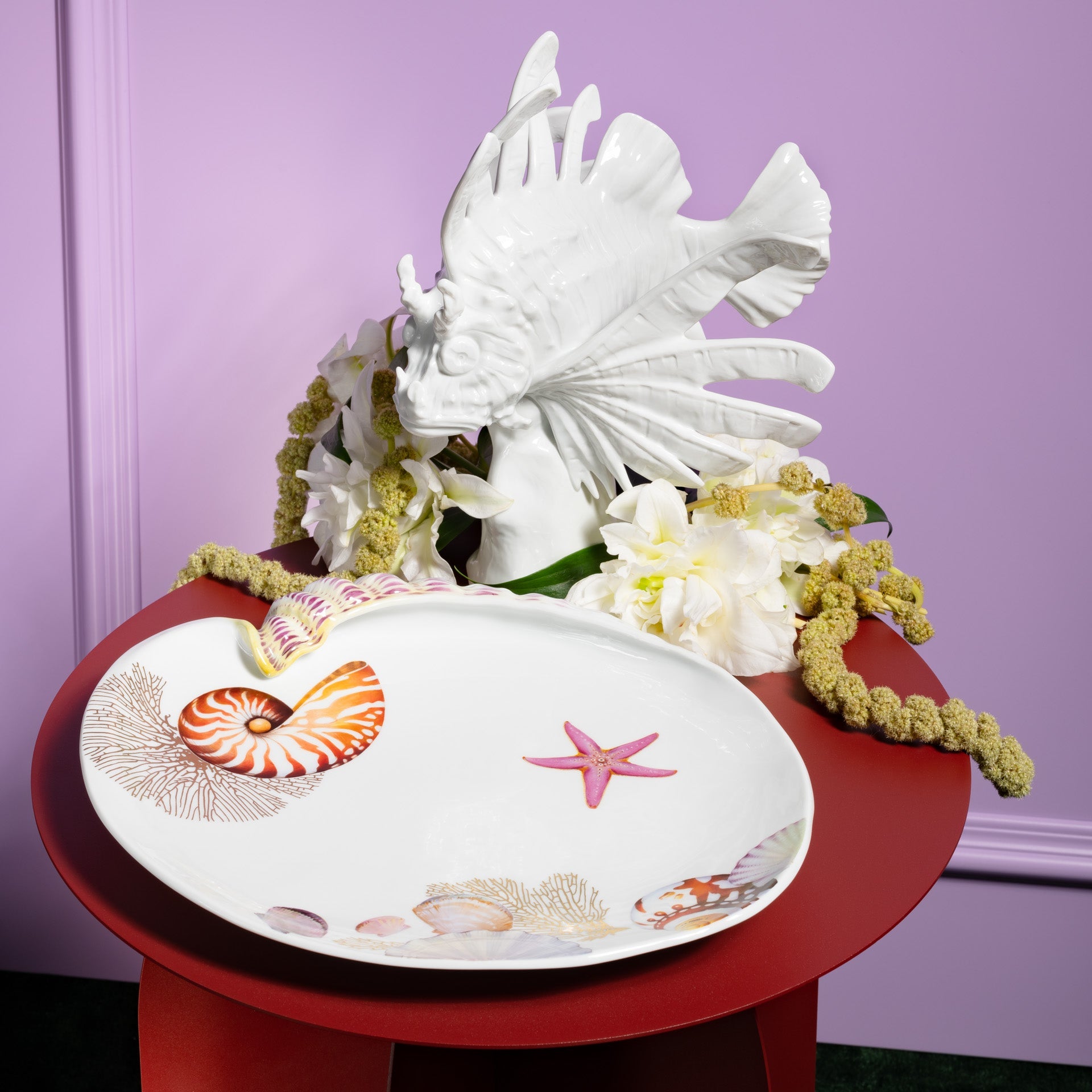 Muschelschale Nautilus Porzellan L 32 cm, limitiert | Meissen Fine Dining 26a274 - 53267 - Meissen Weimar