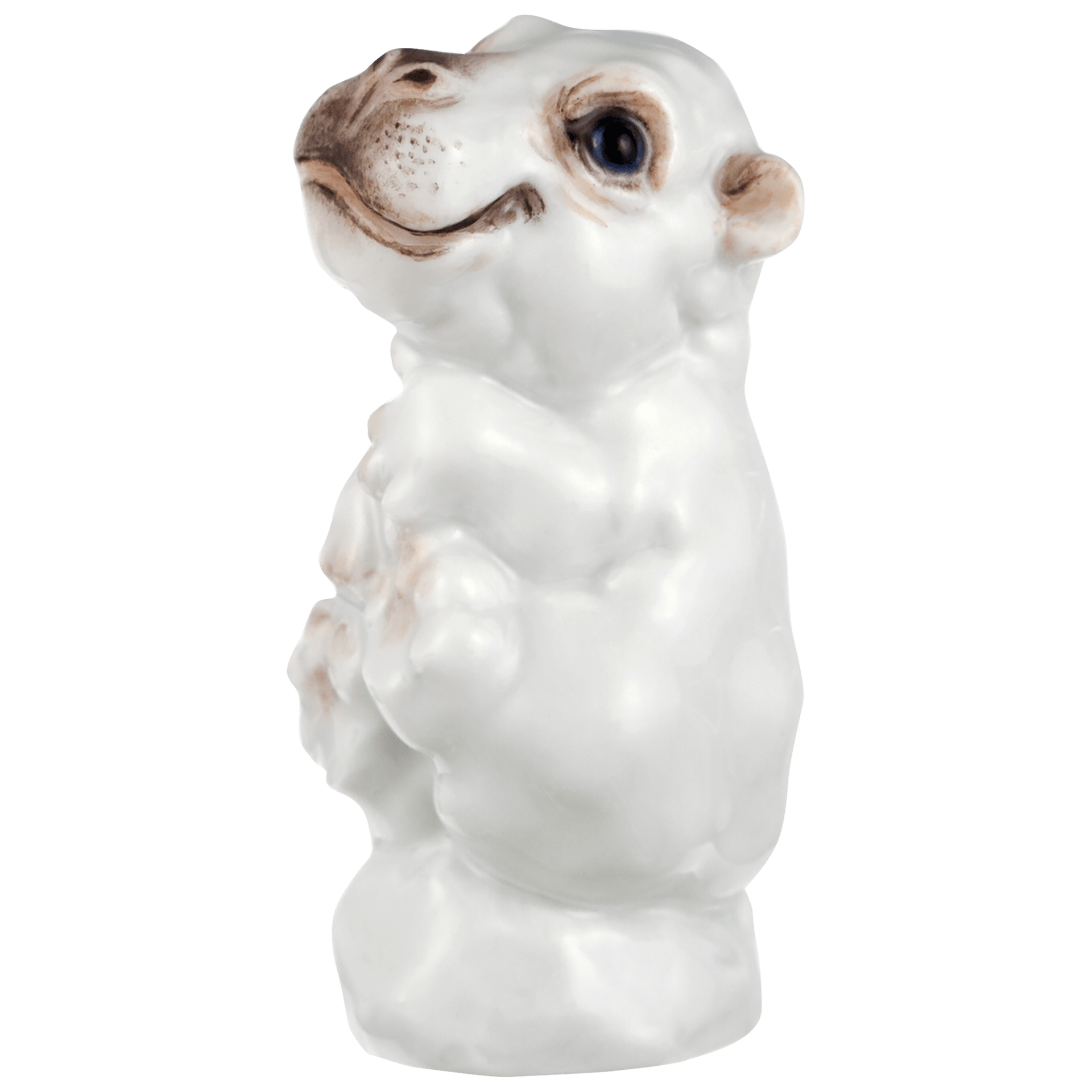 Nilpferd, Bunt staffiert, leicht, H 5,5 cm | Meissen Figuren - Edition Tierkinder 900600 - 78009 - Meissen Weimar