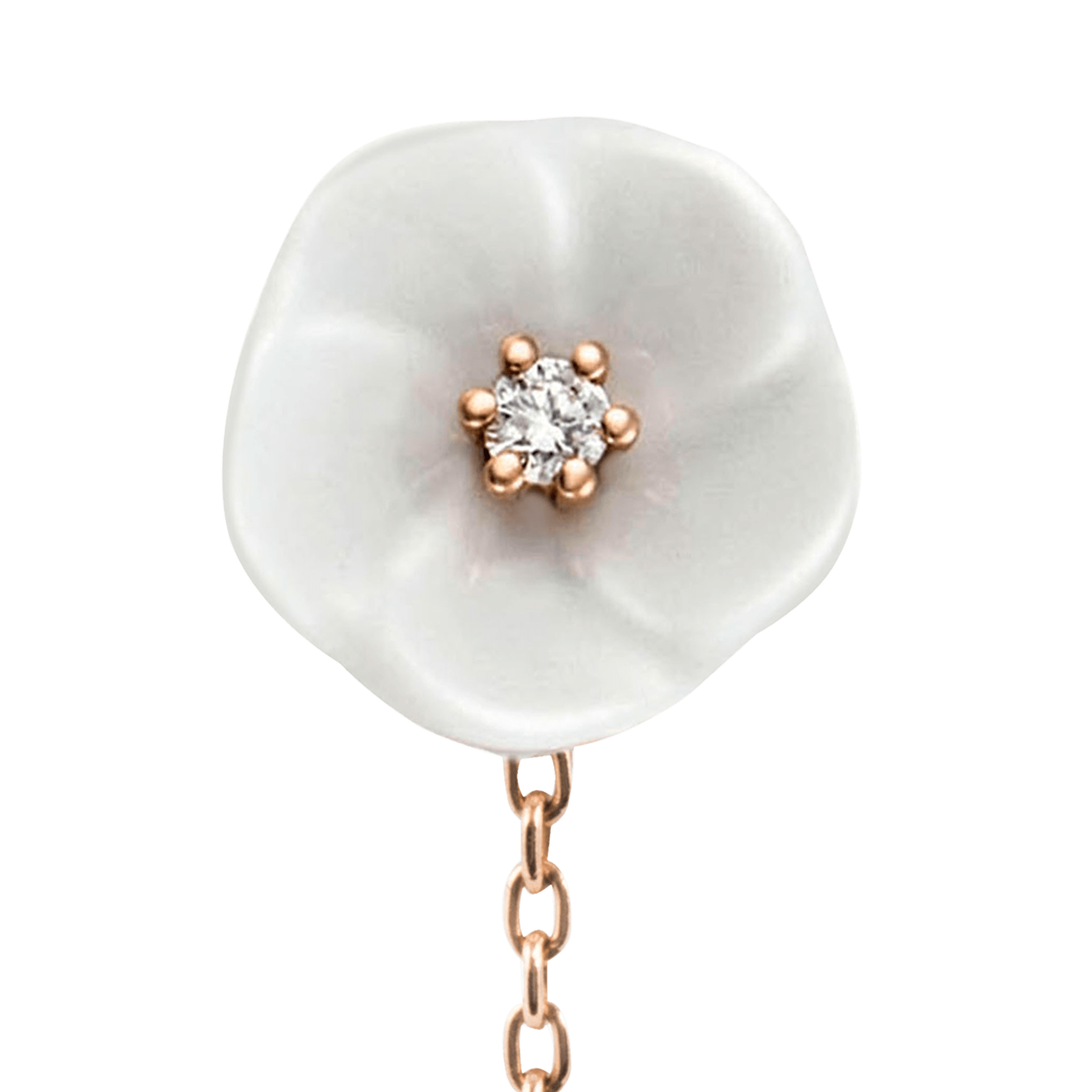 Ohrringe, Royal Blossom Bouquet, 2 Blüten, Roségold 750 | Meissen Royal Blossom Collection mpj55bl18600 - Meissen Weimar