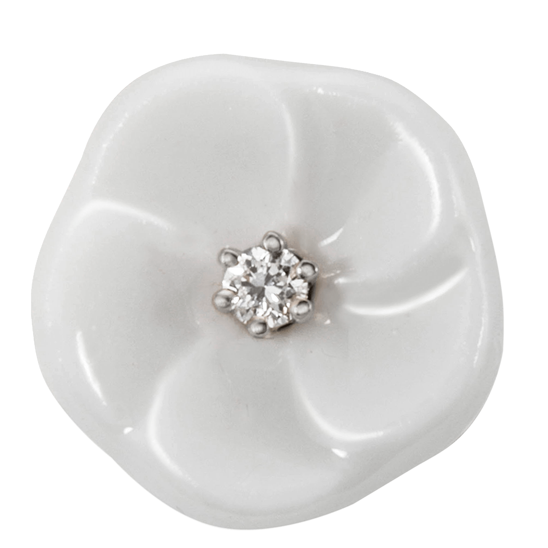 Ohrstecker 1739 Royal Blossom Basic, Weißgold 750, 1 g | Meissen Royal Blossom Collection mpj50bl21600 - Meissen Weimar