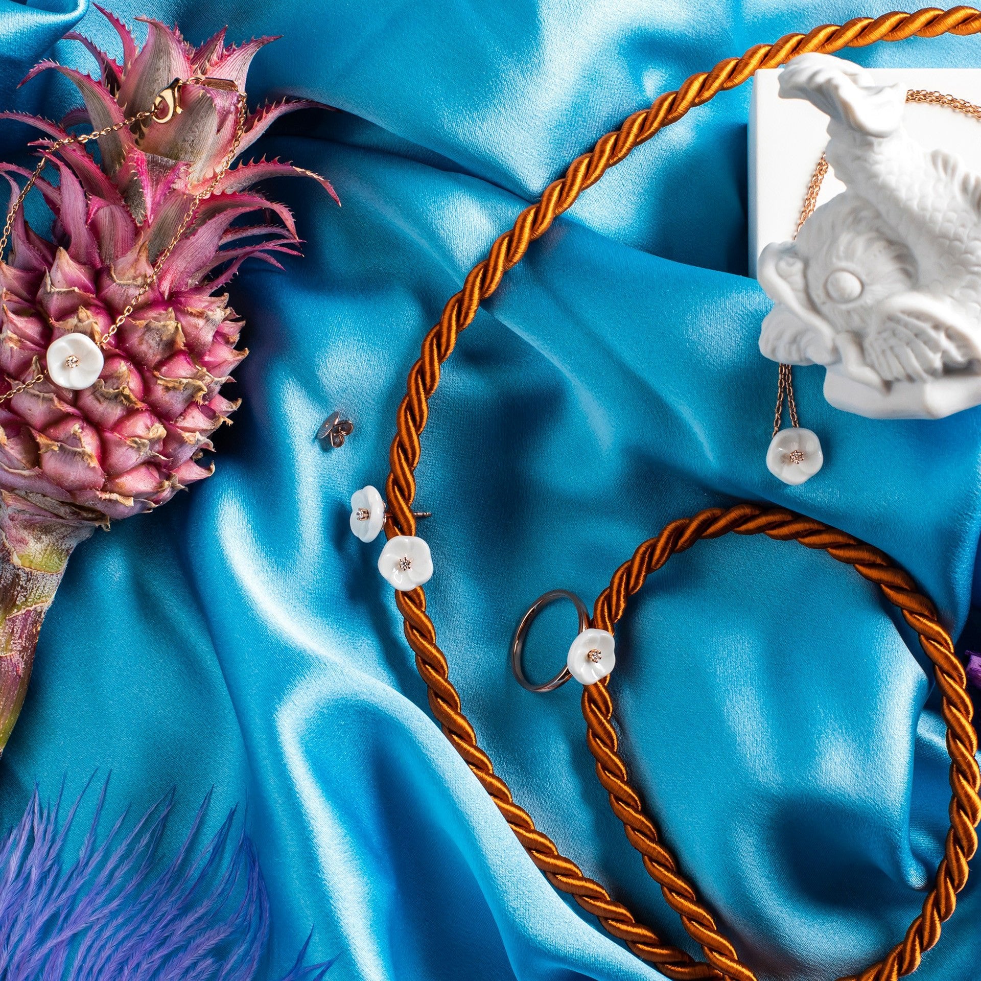 Ohrstecker, 1739 Royal Blossom, Gewicht 1 g | Meissen Royal Blossom Collection mpj50bl31600 - Meissen Weimar