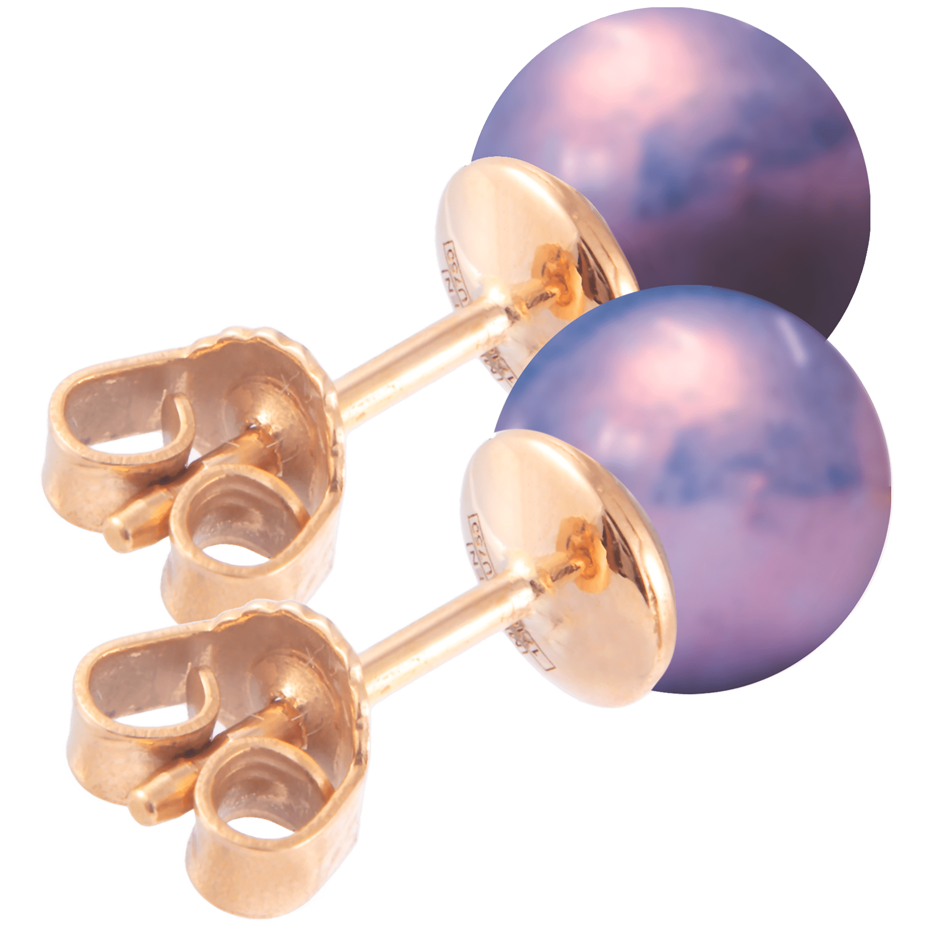Ohrstecker, Lilac, Ø 0.8 cm | Meissen Pearl Collection mpj50pcl11000 - Meissen Weimar