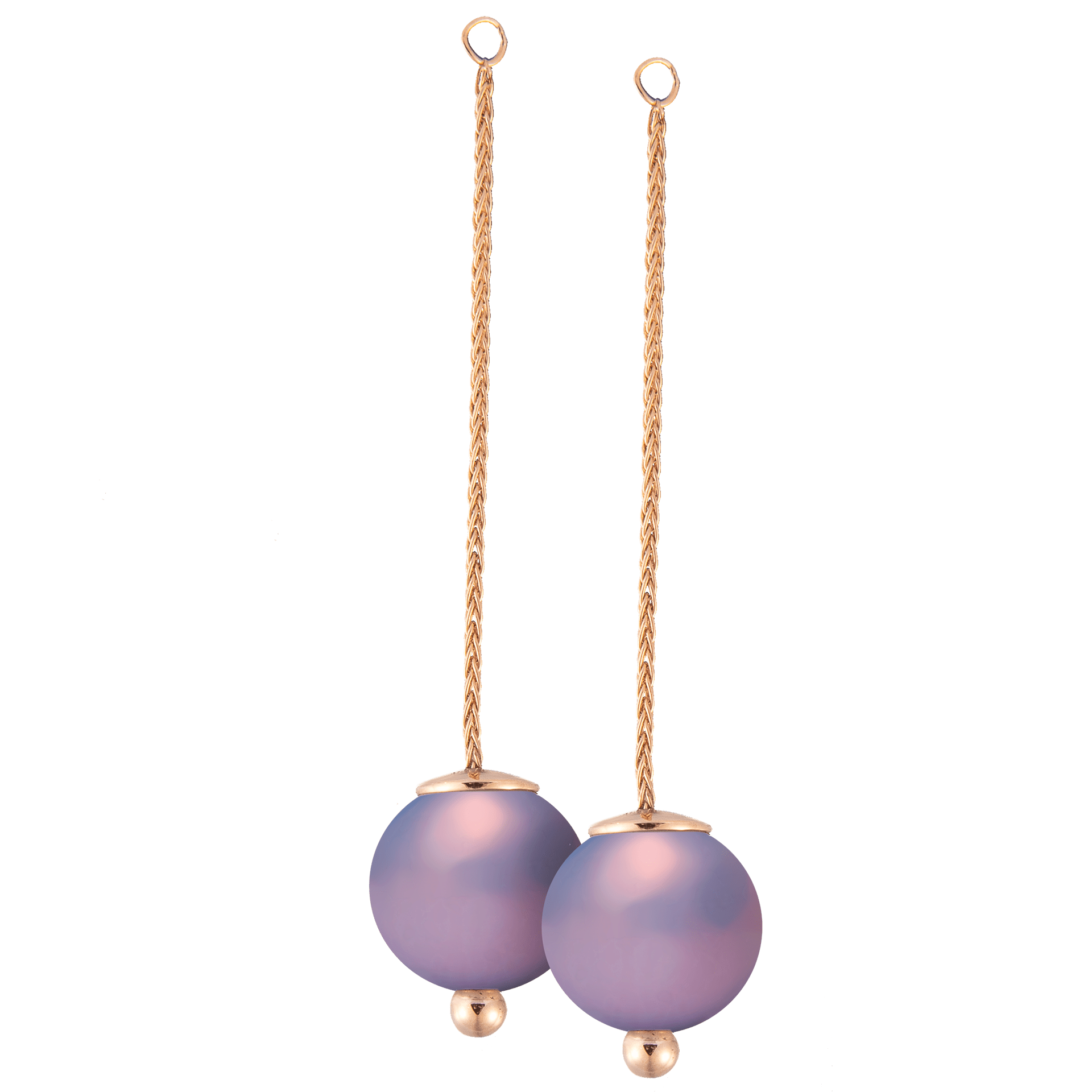 Ohrstecker Pearl Collection Lilac, H 5.4 cm | Meissen Pearl Collection mpj55pcl13000 - Meissen Weimar