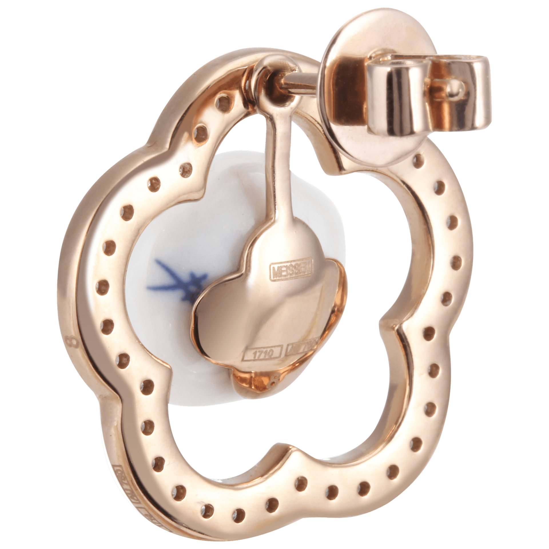 Ohrstecker Roségold 750, 3 g | Meissen Royal Blossom Collection mpj50bf16800 - Meissen Weimar