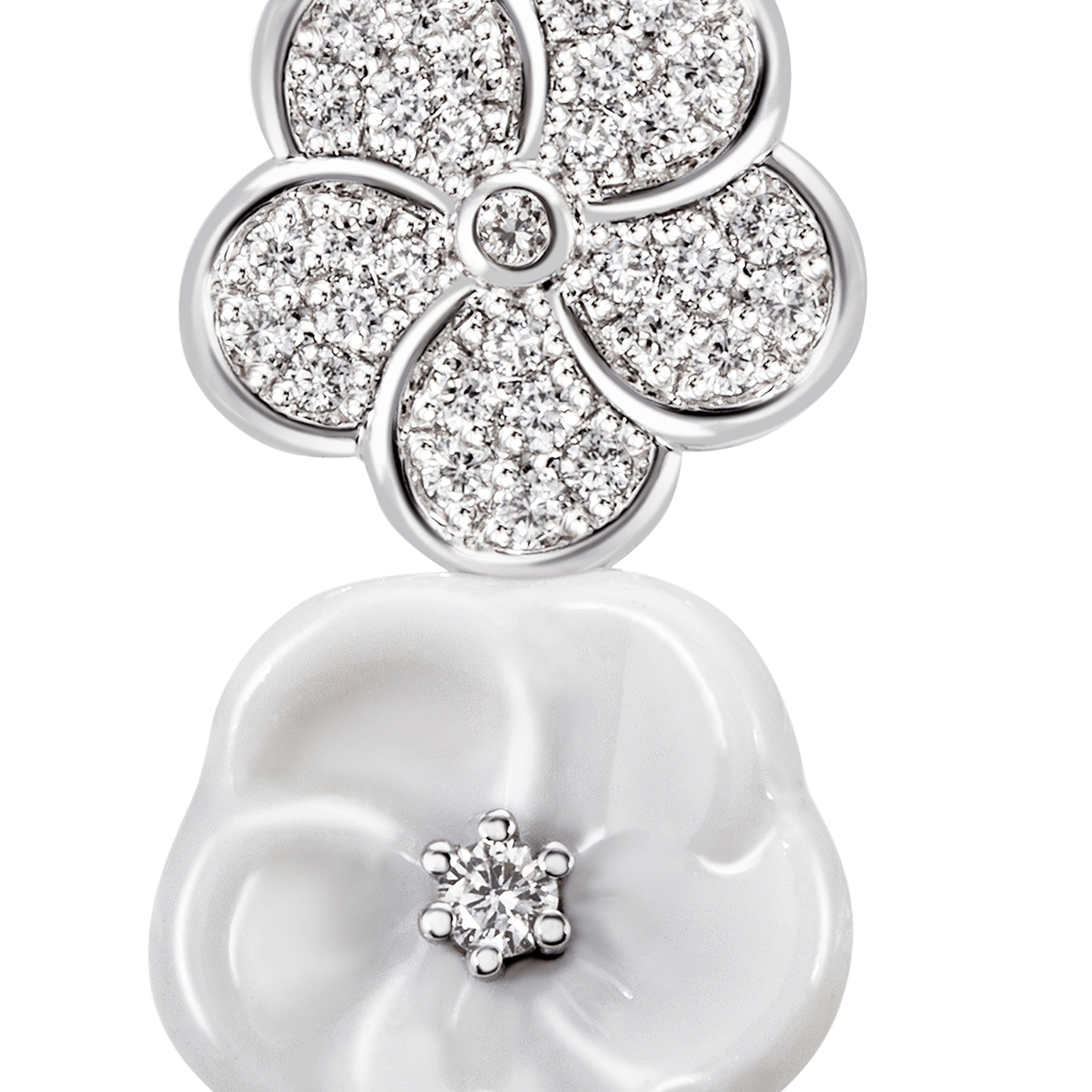 Ohrstecker, Royal Blossom Pavé, Gewicht 6 g | Meissen Royal Blossom Collection mpj50bl27500 - Meissen Weimar