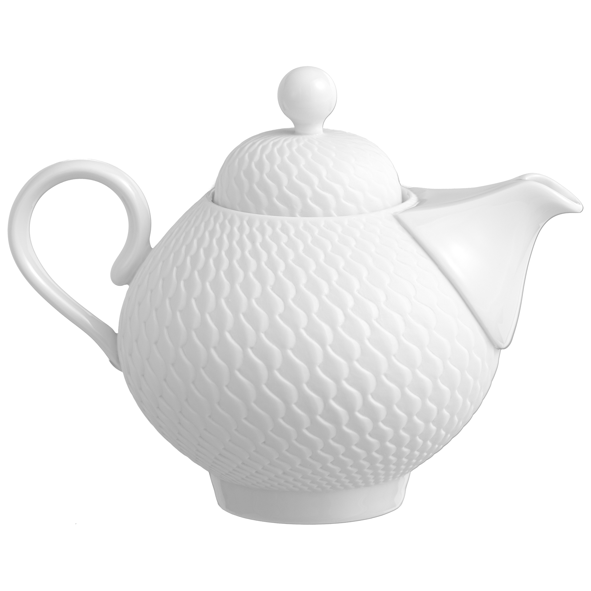 Ölkännchen, Biskuit Weiß, H 10 cm | Meissen Wellenspiel Relief 860101 - 29721 - Meissen Weimar