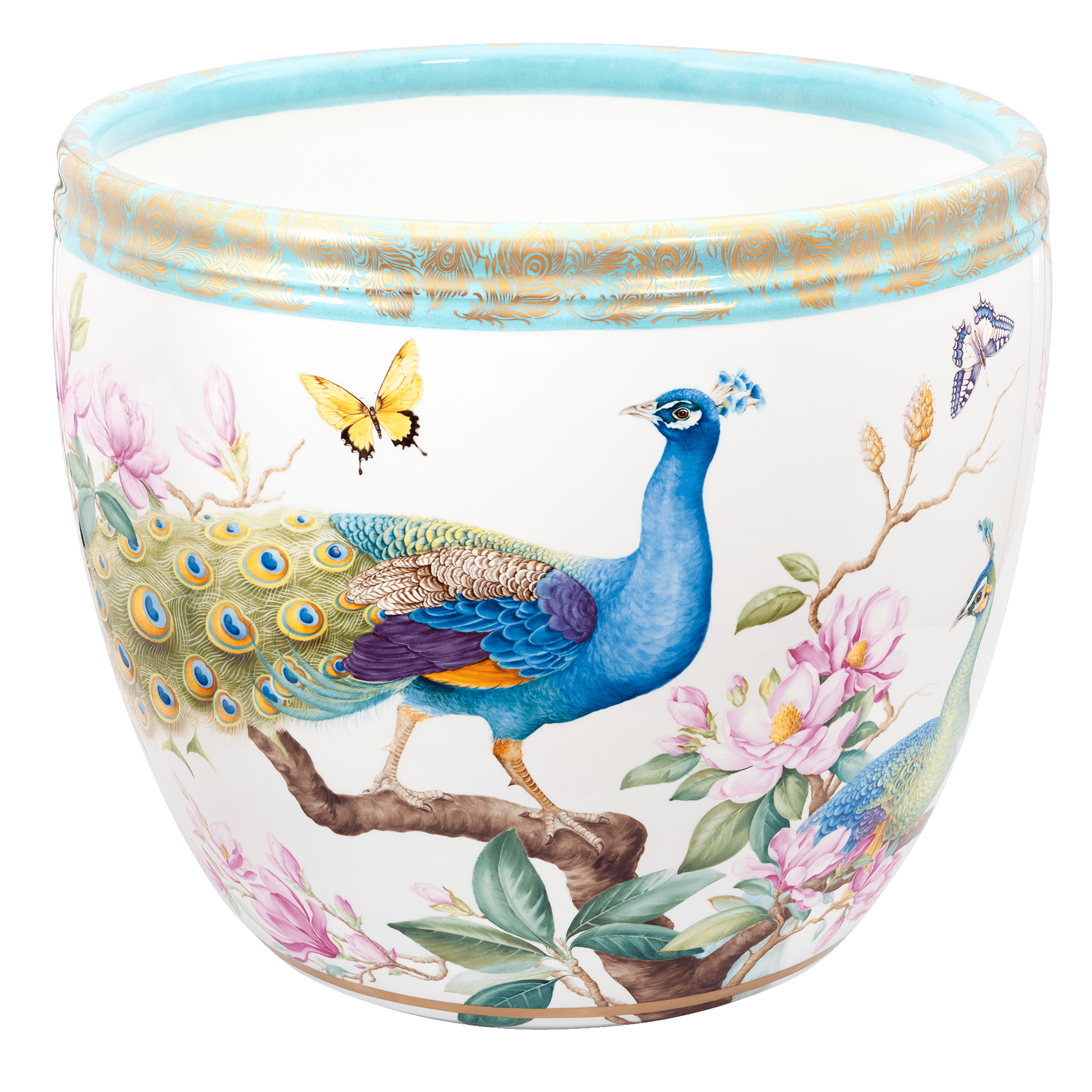 Orangeriekübel "Prächtige Pfauen und edle Fasane", Lim. 10, H 52 cm | Meissen Limitierte Meisterwerke 95A284-50484 - Meissen Weimar