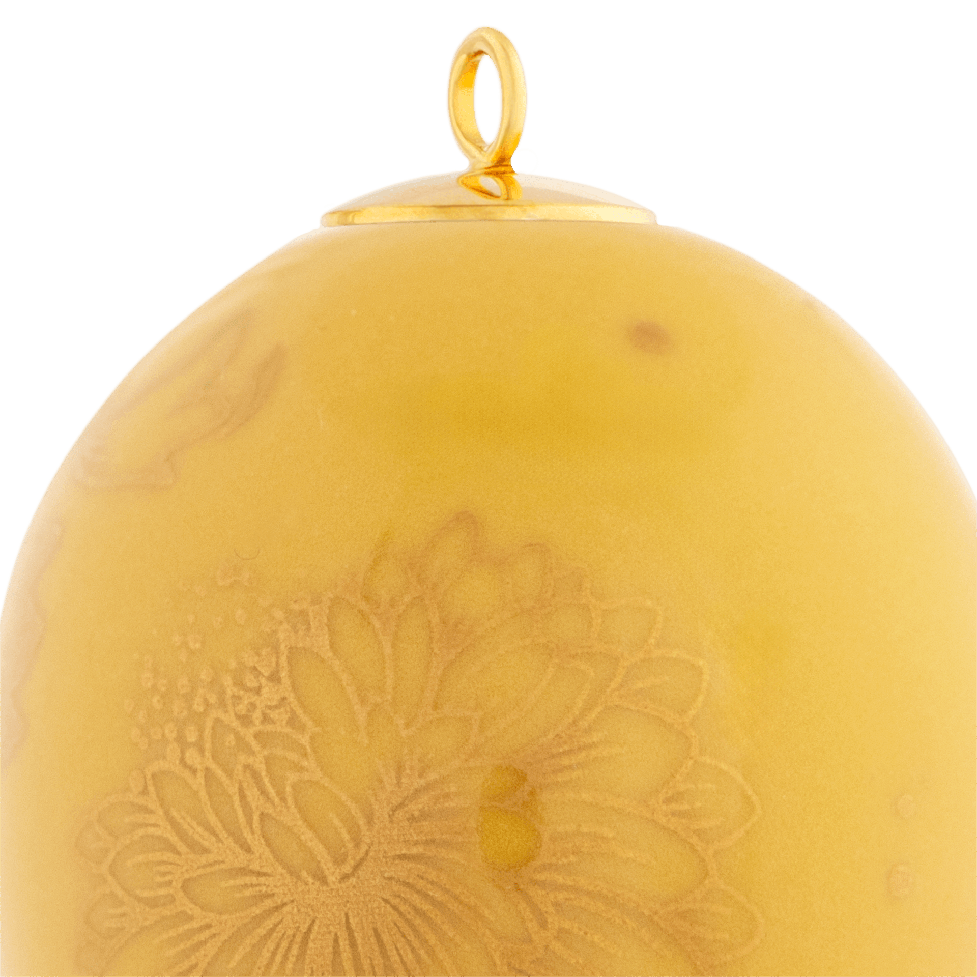 Osterei, groß, "Golden Onion Pattern", gelb, H 7cm | Meissen Zweigschmuck Osterei Kollektion 79B381 - 55n32 - Meissen Weimar