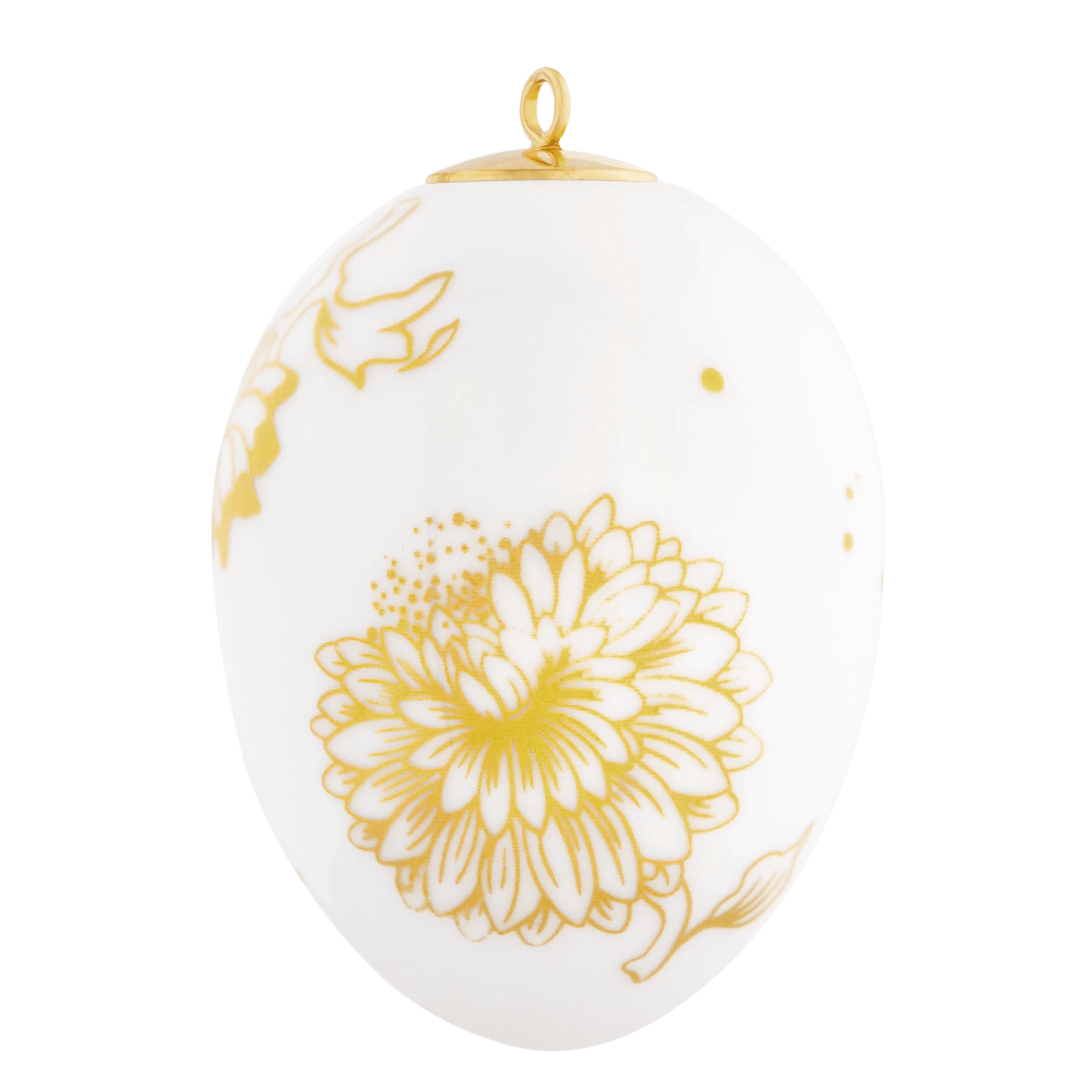 Osterei, groß, "Golden Onion Style", H 7 cm | Meissen Zweigschmuck Osterei Kollektion 79B604 - 55n32 - Meissen Weimar