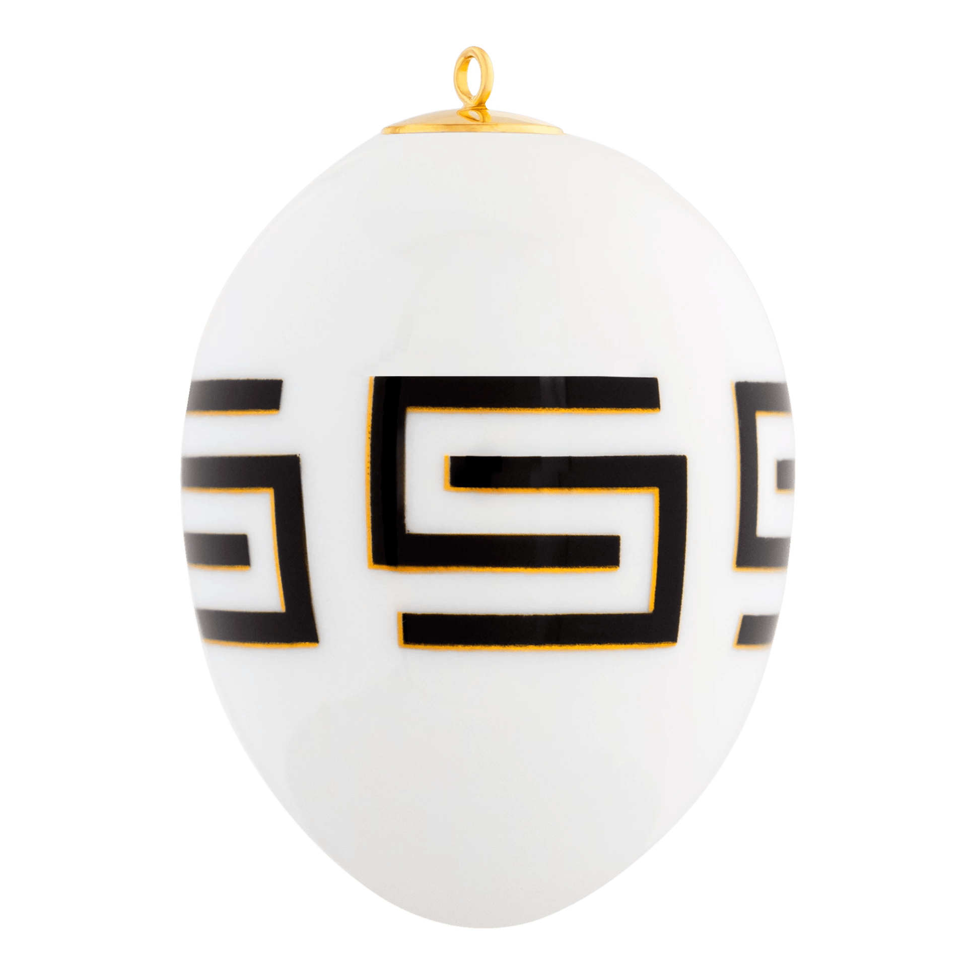 Osterei, groß, "Royal Mäander", H 7 cm | Meissen Zweigschmuck Osterei Kollektion 79B475 - 55n32 - Meissen Weimar