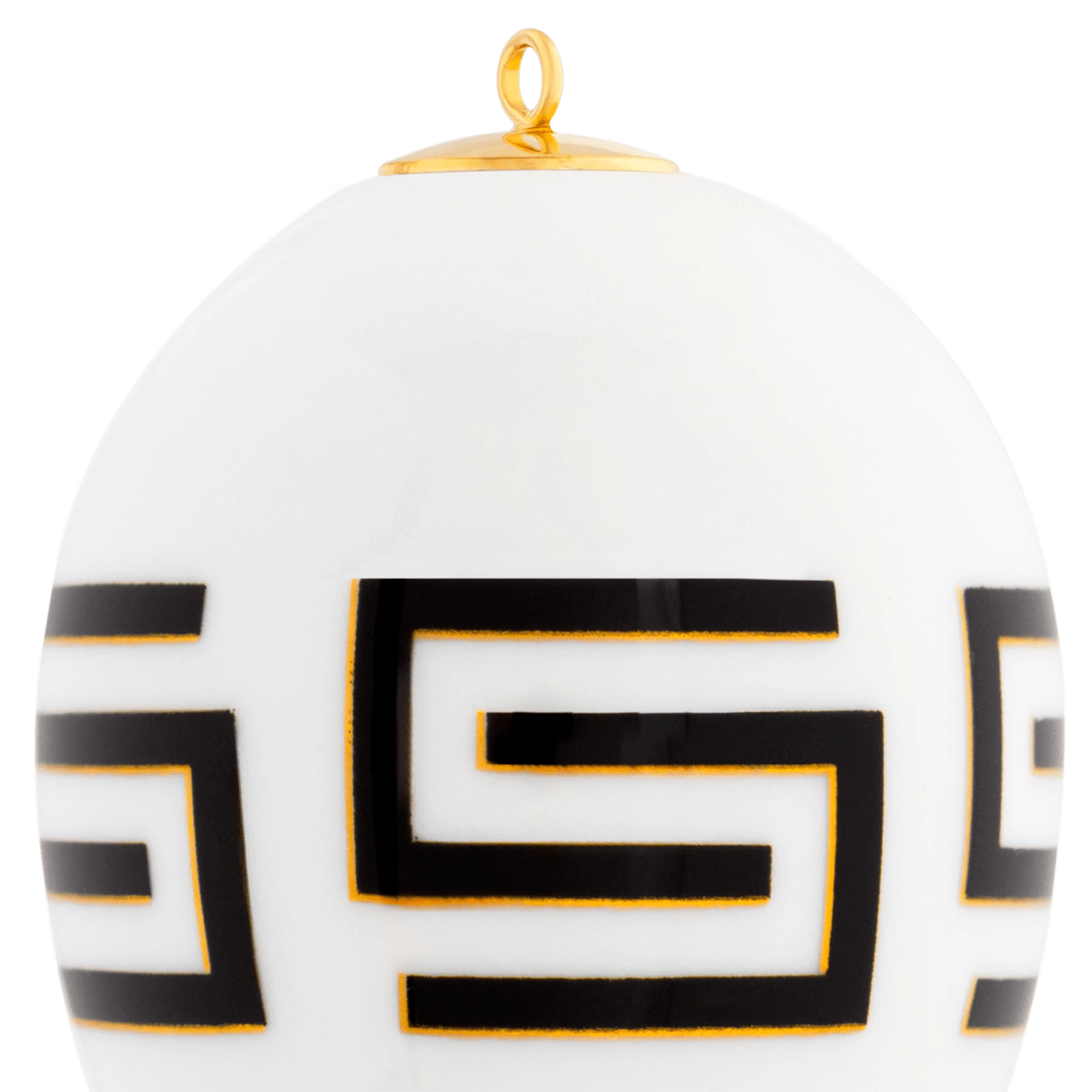 Osterei, groß, "Royal Mäander", H 7 cm | Meissen Zweigschmuck Osterei Kollektion 79B475 - 55n32 - Meissen Weimar