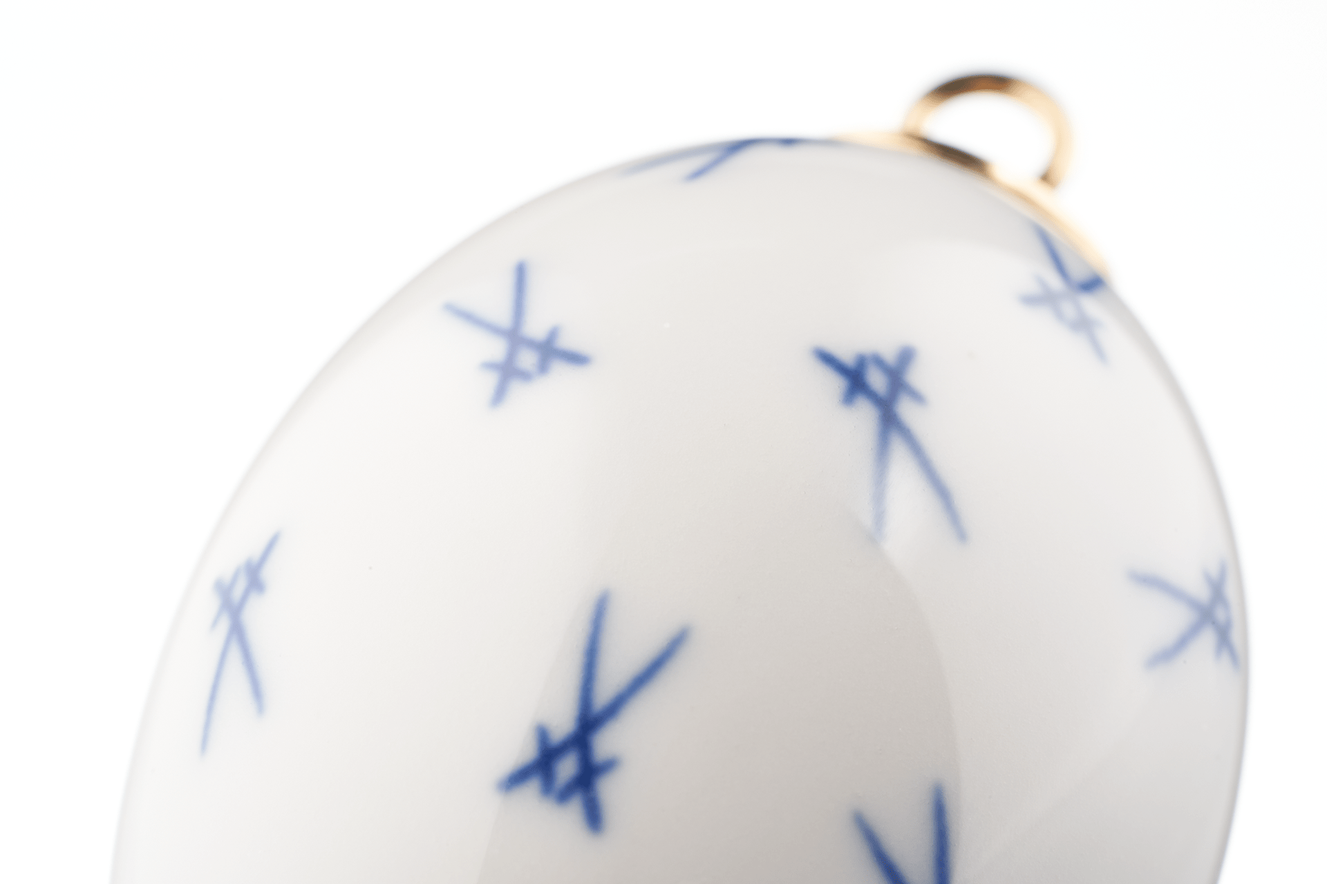Osterei Markenzeichen Meissen, H 5 cm | Meissen Kollektion Markenzeichen 77a005 - 55m03 - Meissen Weimar