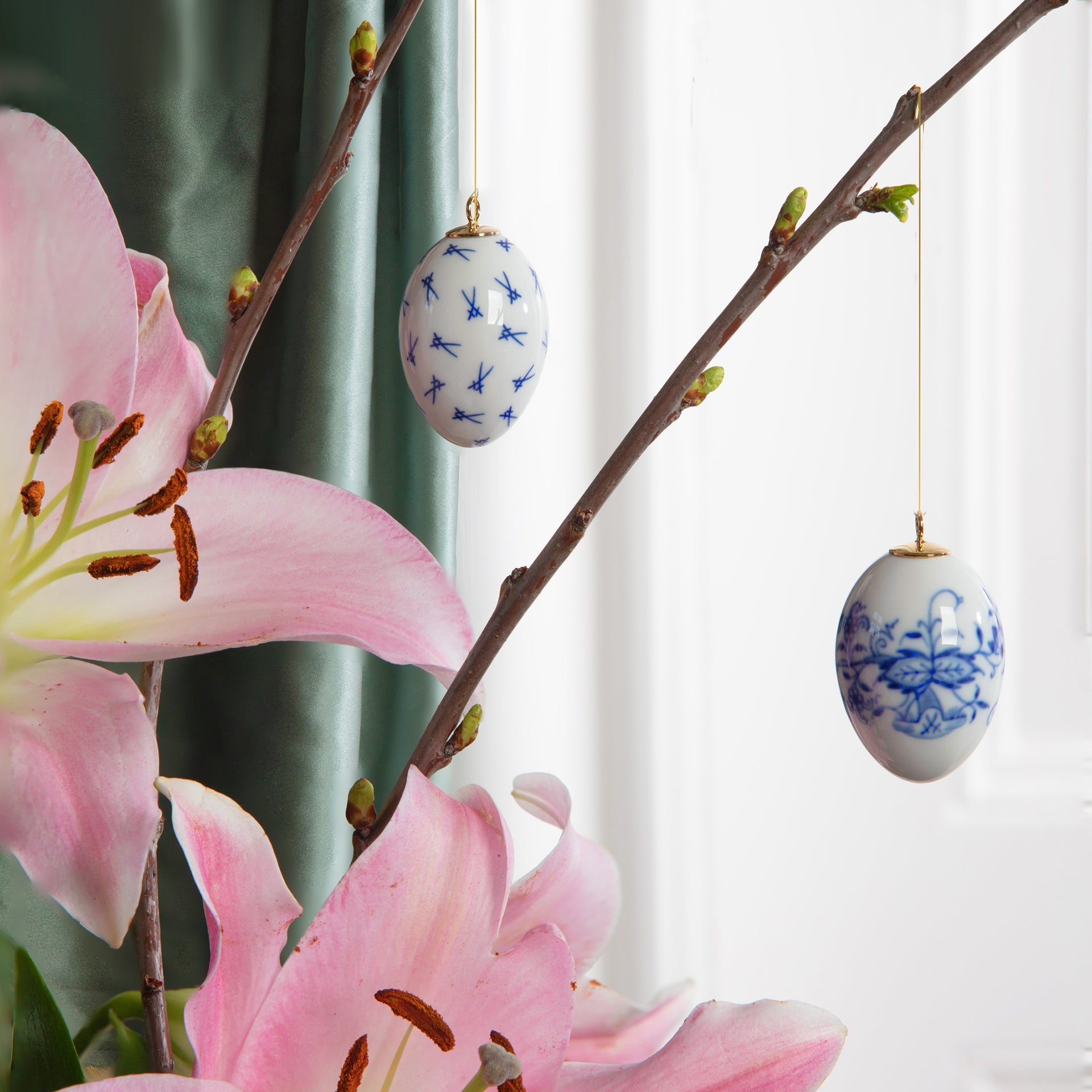 Osterei Markenzeichen Meissen, H 5 cm | Meissen Kollektion Markenzeichen 77a005 - 55m03 - Meissen Weimar