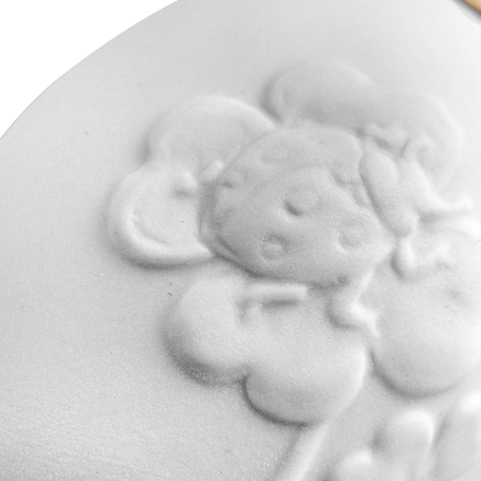 Osterei mit Relief, Marienkäfer, Weiß, Biskuit, H 4,6 cm | Meissen Zweigschmuck Osterei Kollektion 001001 - 55M85 - Meissen Weimar