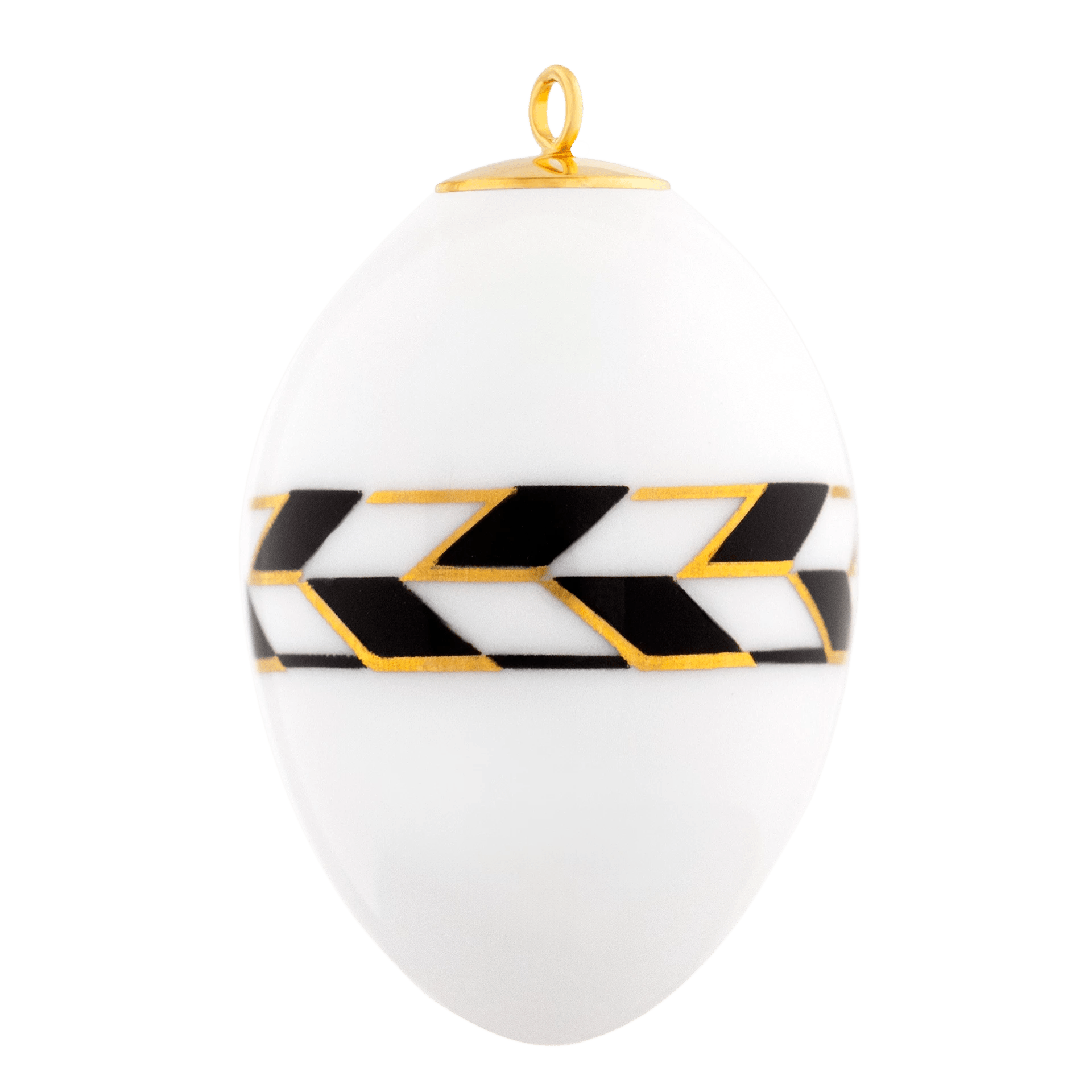 Osterei, "Royal Mäander", H 4,5 cm | Meissen Zweigschmuck Osterei Kollektion 79B475 - 55m03 - Meissen Weimar