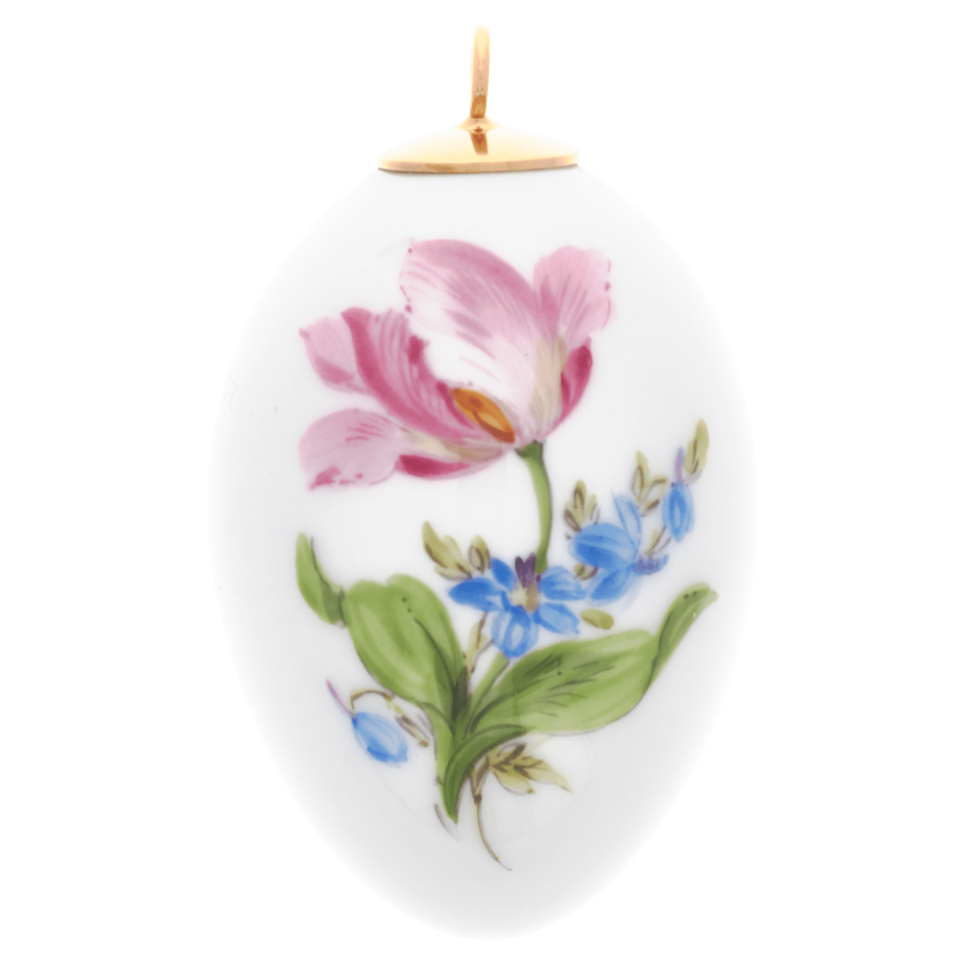 Osterei, Tulpe, H 4,5 cm | Meissen Zweigschmuck Osterei Kollektion 04C006 - 55M03 - Meissen Weimar