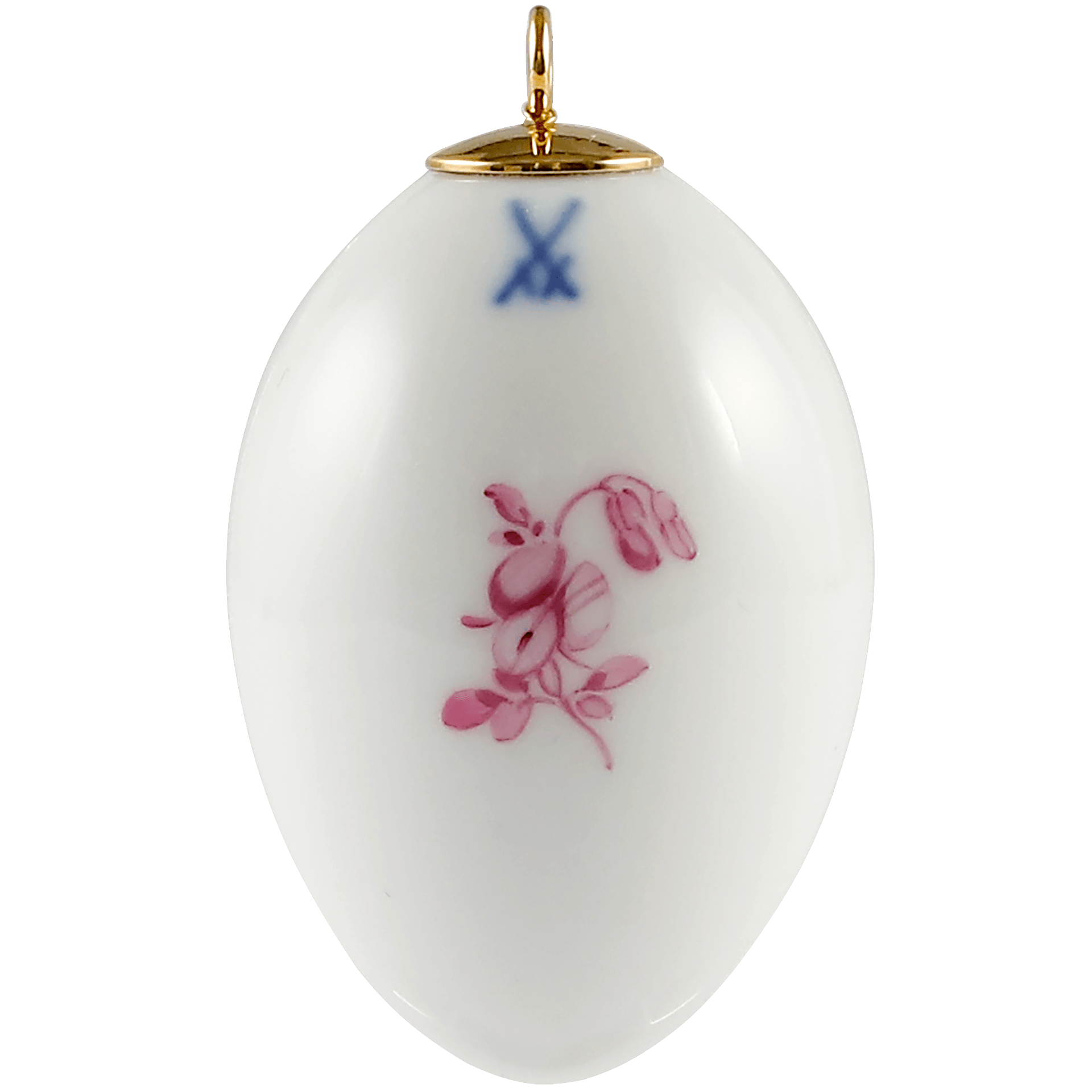 Osterei, Tulpe, purpur, H 4,5 cm | Meissen Zweigschmuck Osterei Kollektion 04C011 - 55M03 - Meissen Weimar