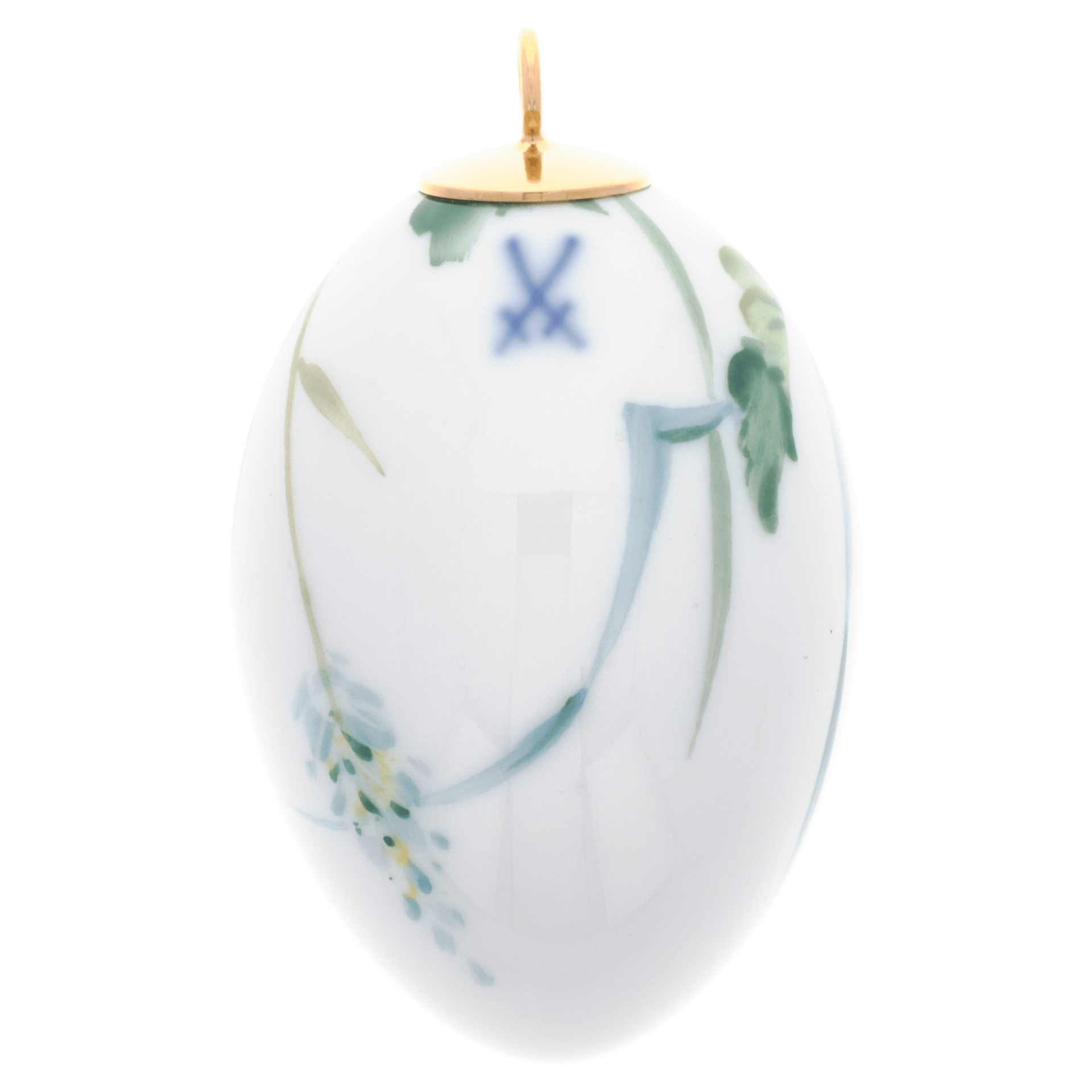 Osterei, Waldflora mit Insekten, Falter, H 4,5 cm | Meissen Osterei 61C005 - 55M03 - Meissen Weimar