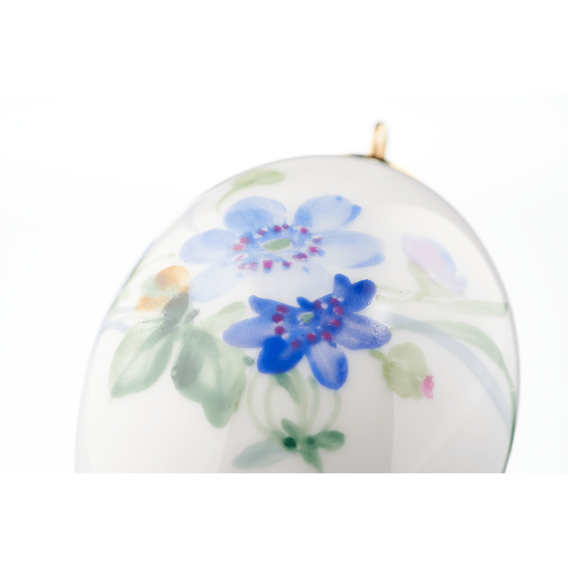 Osterei, Waldflora mit Insekten, Leberblümchen, H 4,5 cm | Meissen Porzellan - Osterei 61C003 - 55M03 - Meissen Weimar