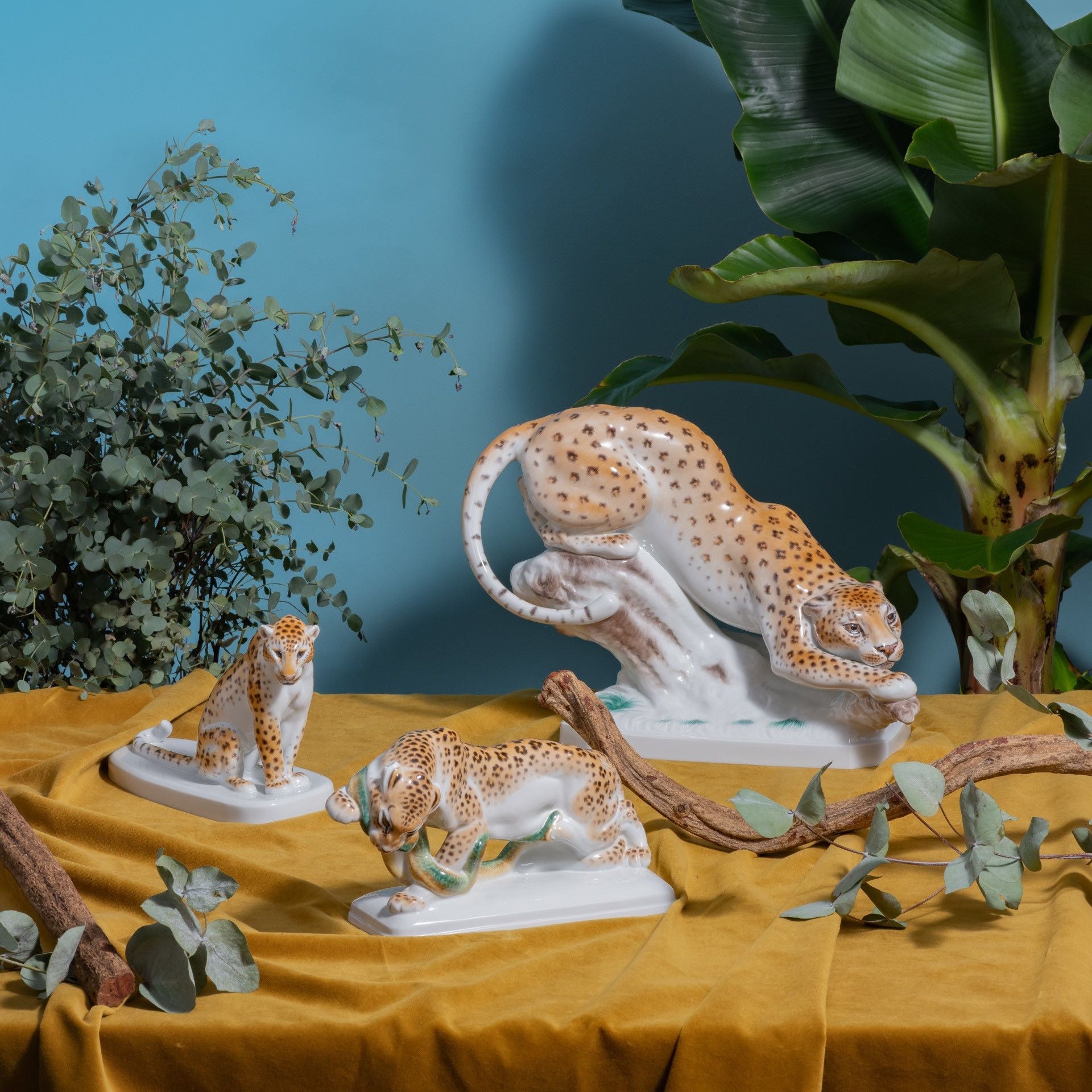Panther, Weiß, H 28 cm | Meissen Einzelplastik 000001 - 78934 - Meissen Weimar