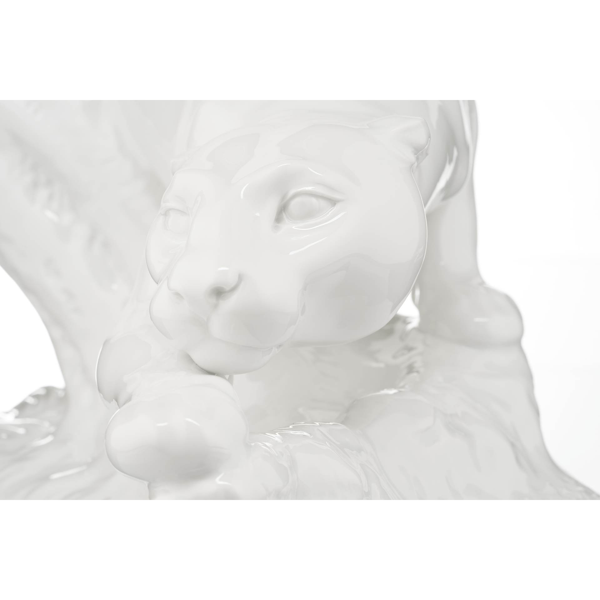 Panther, Weiß, H 28 cm | Meissen Einzelplastik 000001 - 78934 - Meissen Weimar