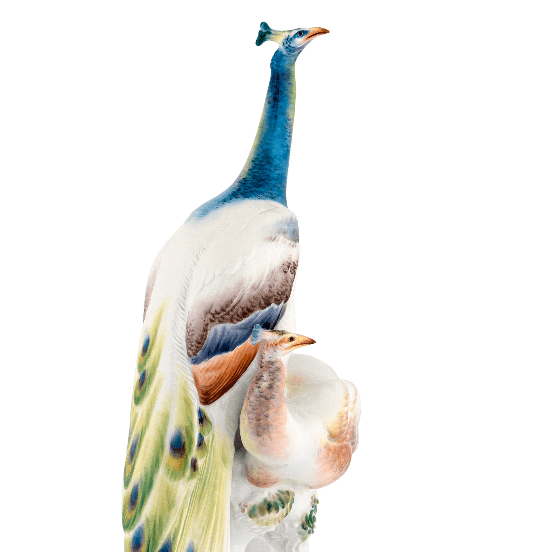 Pfauhahn und Henne, Lim. 25, H 48 cm | Meissen Limitierte Meisterwerke 900184-77480 - Meissen Weimar
