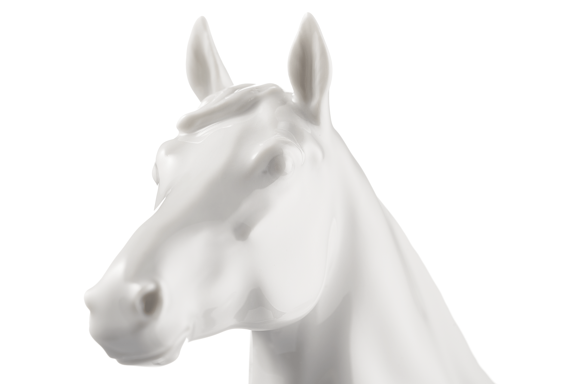 Pferd Alchimist, Weiß, H 20 cm | Meissen Einzelplastik 000001 - 78M02 - Meissen Weimar
