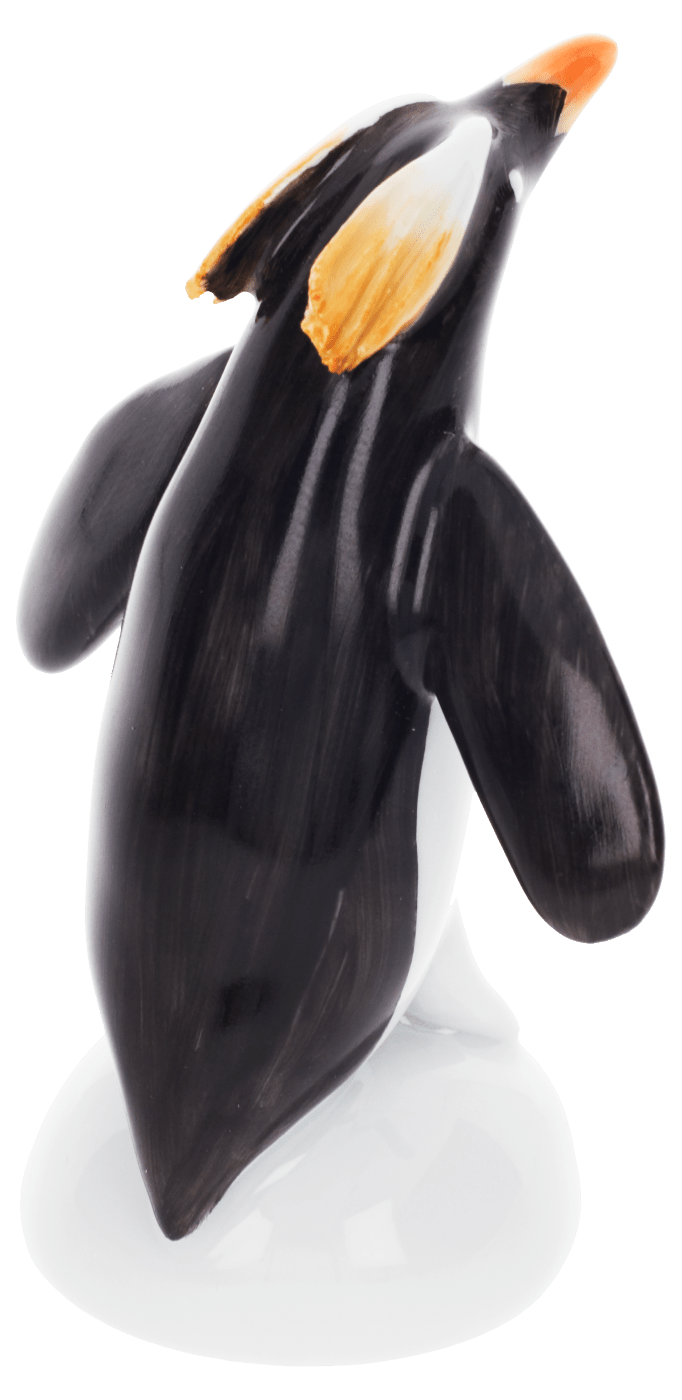 Pinguin Papa, Bunt staffiert, H 6,5 cm | Meissen Miniaturfiguren - Edition 900100 - 83561 - Meissen Weimar