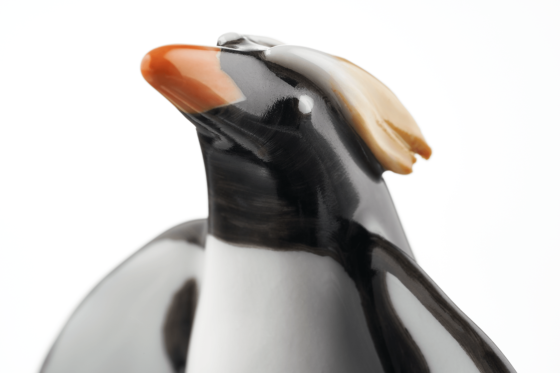 Pinguin Papa, Bunt staffiert, H 6,5 cm | Meissen Miniaturfiguren - Edition 900100 - 83561 - Meissen Weimar