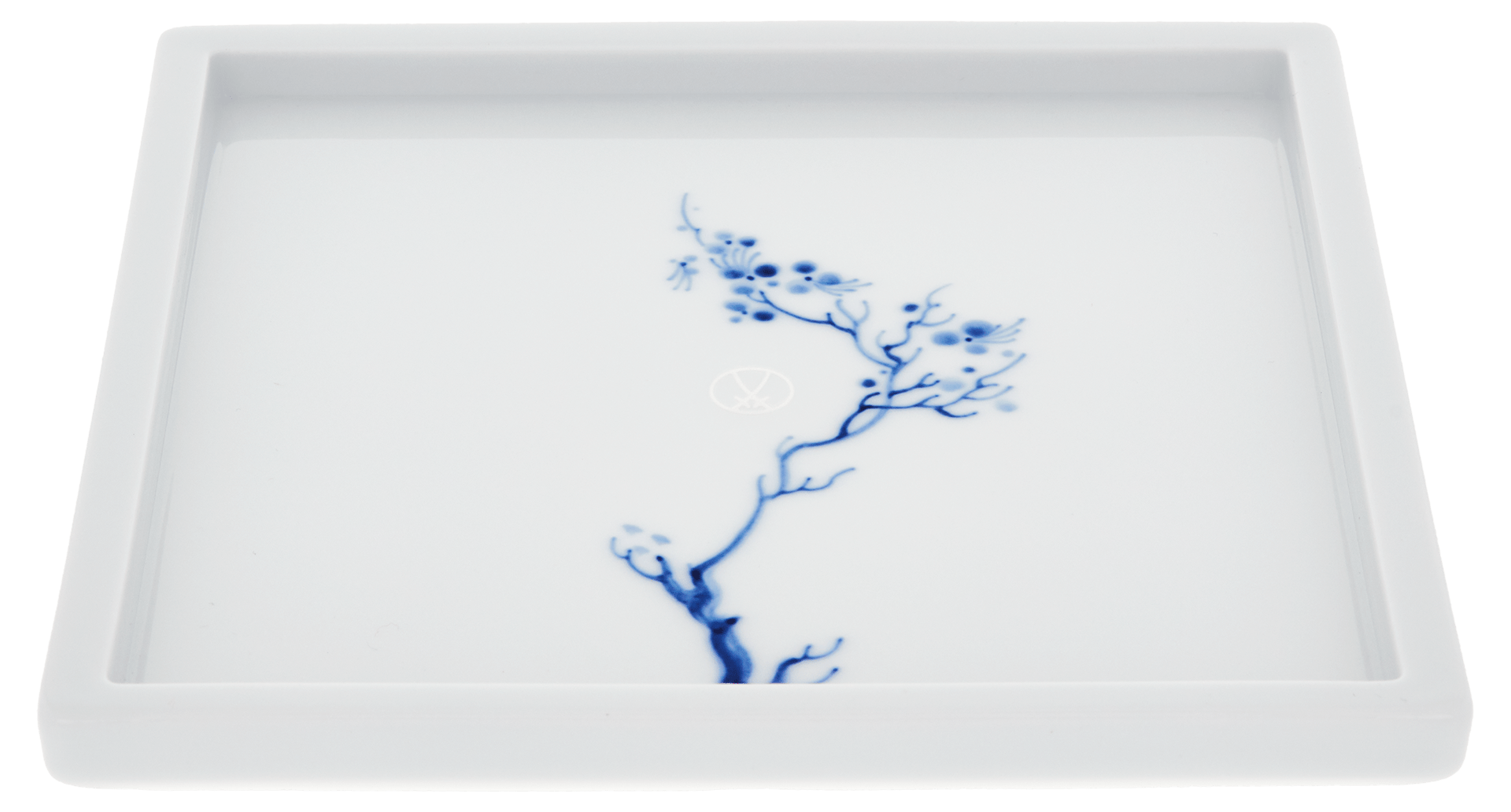 Platte, "Blue Orchid", kobaltblau, 17 x 17 cm | Meissen Cosmopolitan 830501 - 37275 - Meissen Weimar