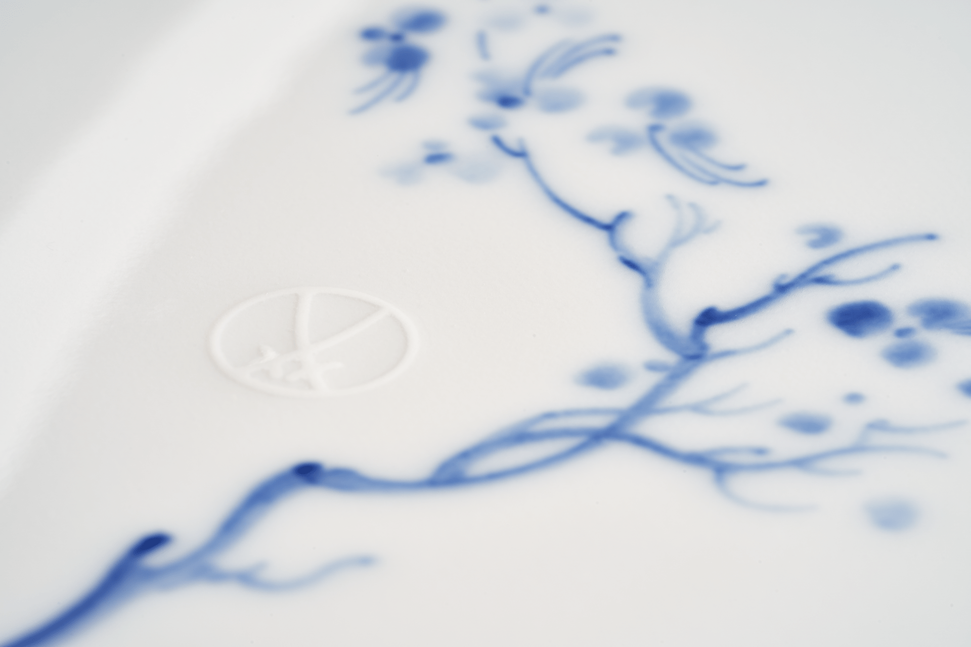 Platte Blue Orchid Platin, 17 x 17 cm | Meissen Cosmopolitan 99a230 - 37275 - Meissen Weimar