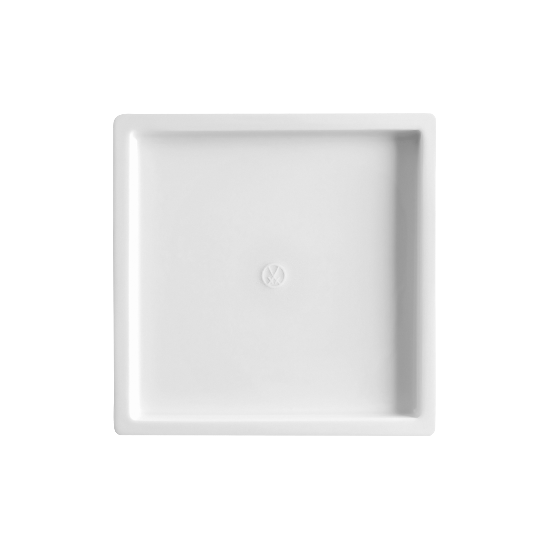 Platte, eckig, Weiß, 9 x 9 cm | Meissen Cosmopolitan 000001 - 53578 - Meissen Weimar