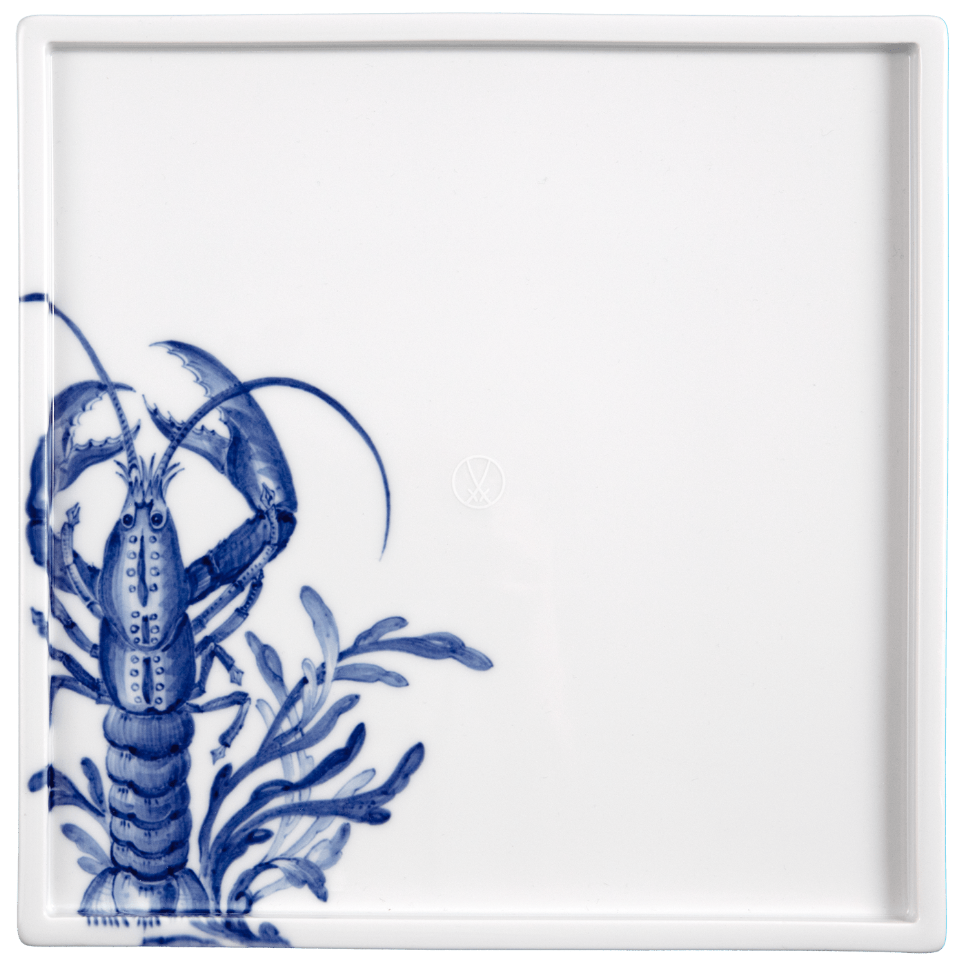 Platte, Hummer, 25 x 25 cm | Meissen Cosmopolitan 'Blue Treasures' 82A280 - 37277 - Meissen Weimar