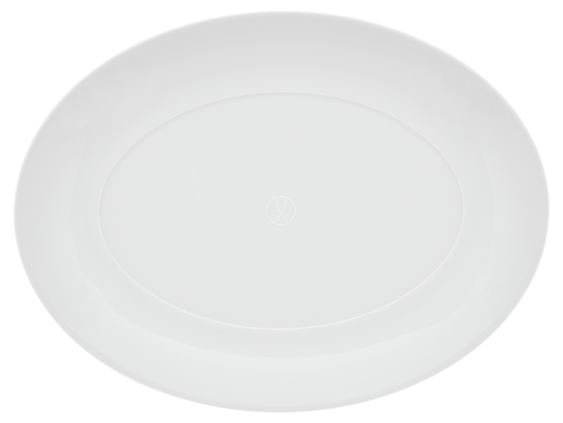 Platte, oval, Weiß, L 32 cm | Meissen Cosmopolitan 000001 - 37308 - Meissen Weimar