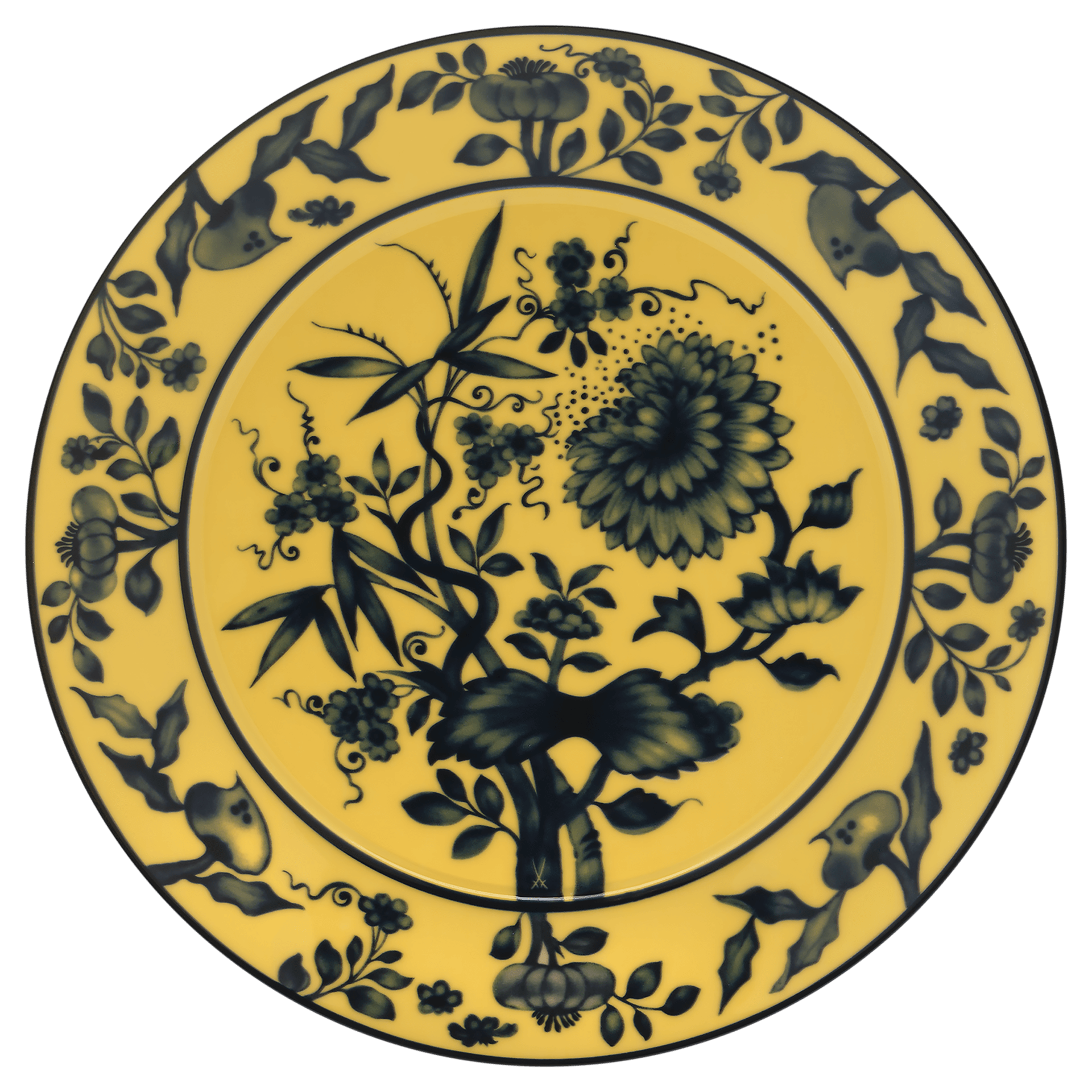 Platzteller, gelb, Ø 33 cm | Meissen No.41 Zwiebelmuster 79b520-41478 - Meissen Weimar
