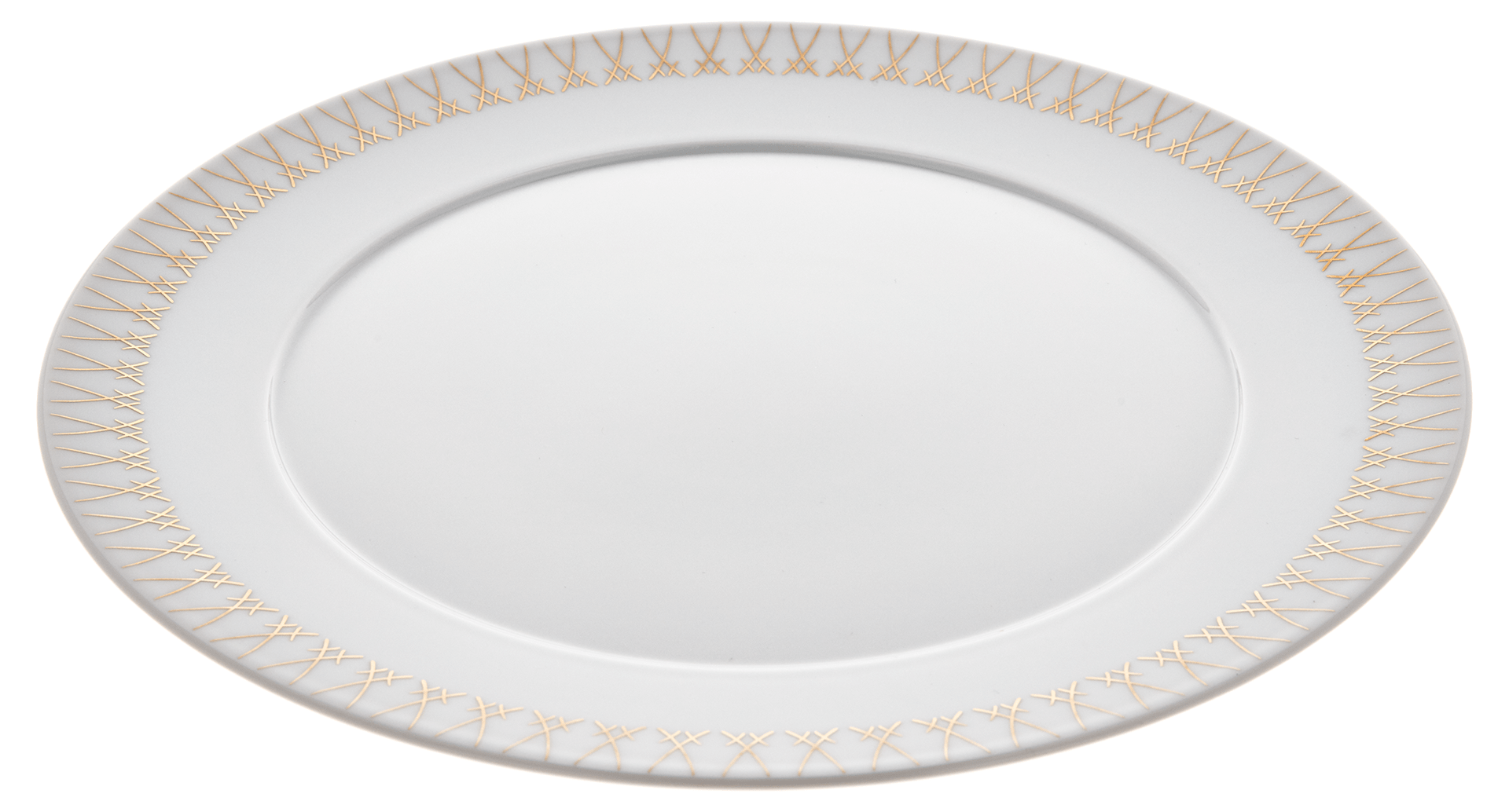 Platzteller, Schwerterkante, Ø 33 cm | Meissen No.41 Swords Luxury Gold 79a221 - 41478 - Meissen Weimar